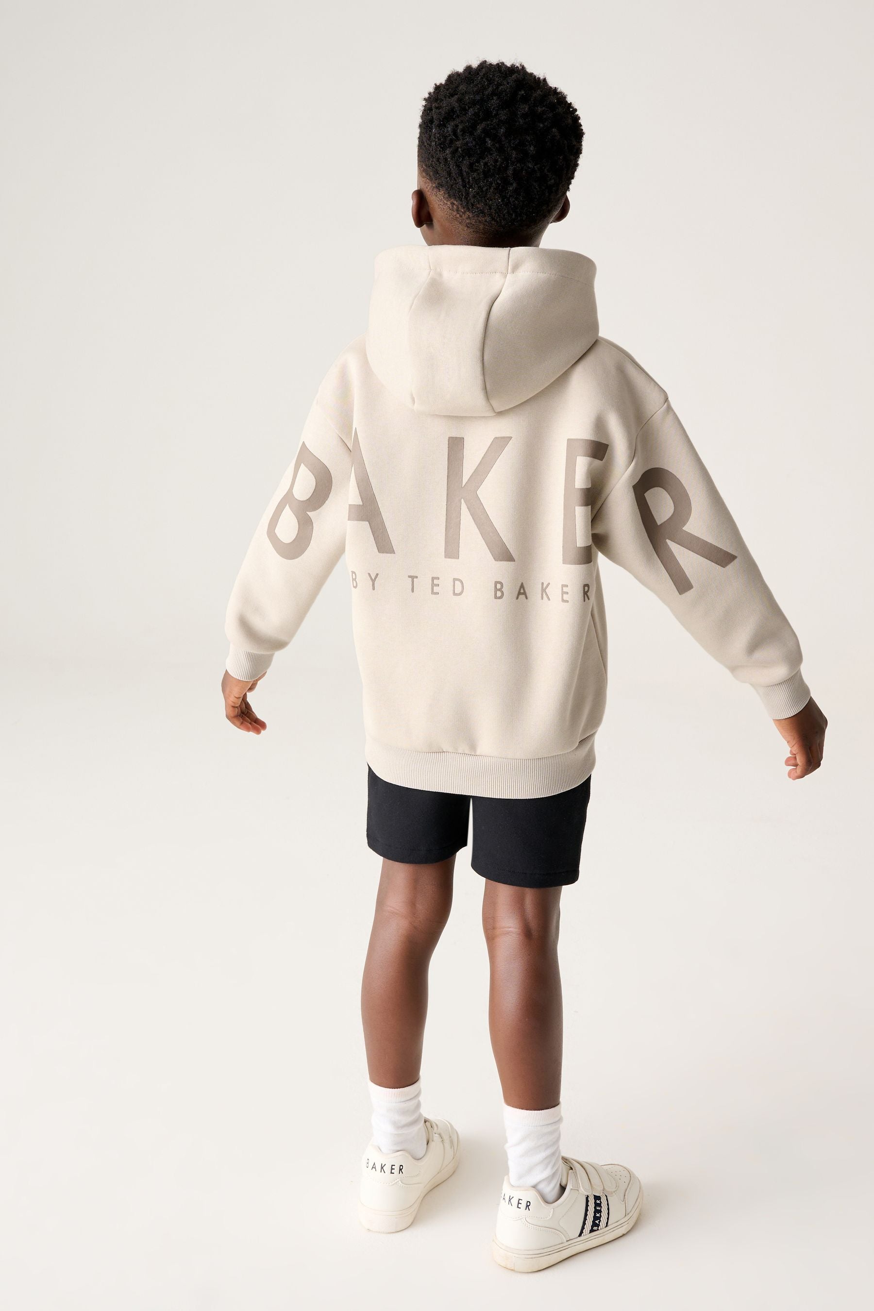 Neutral Baker by Ted Baker Varsity Hoodie