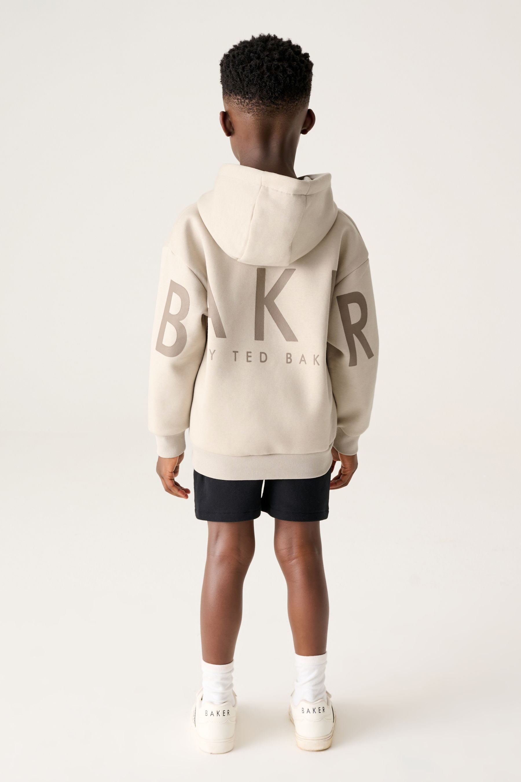 Neutral Baker by Ted Baker Varsity Hoodie