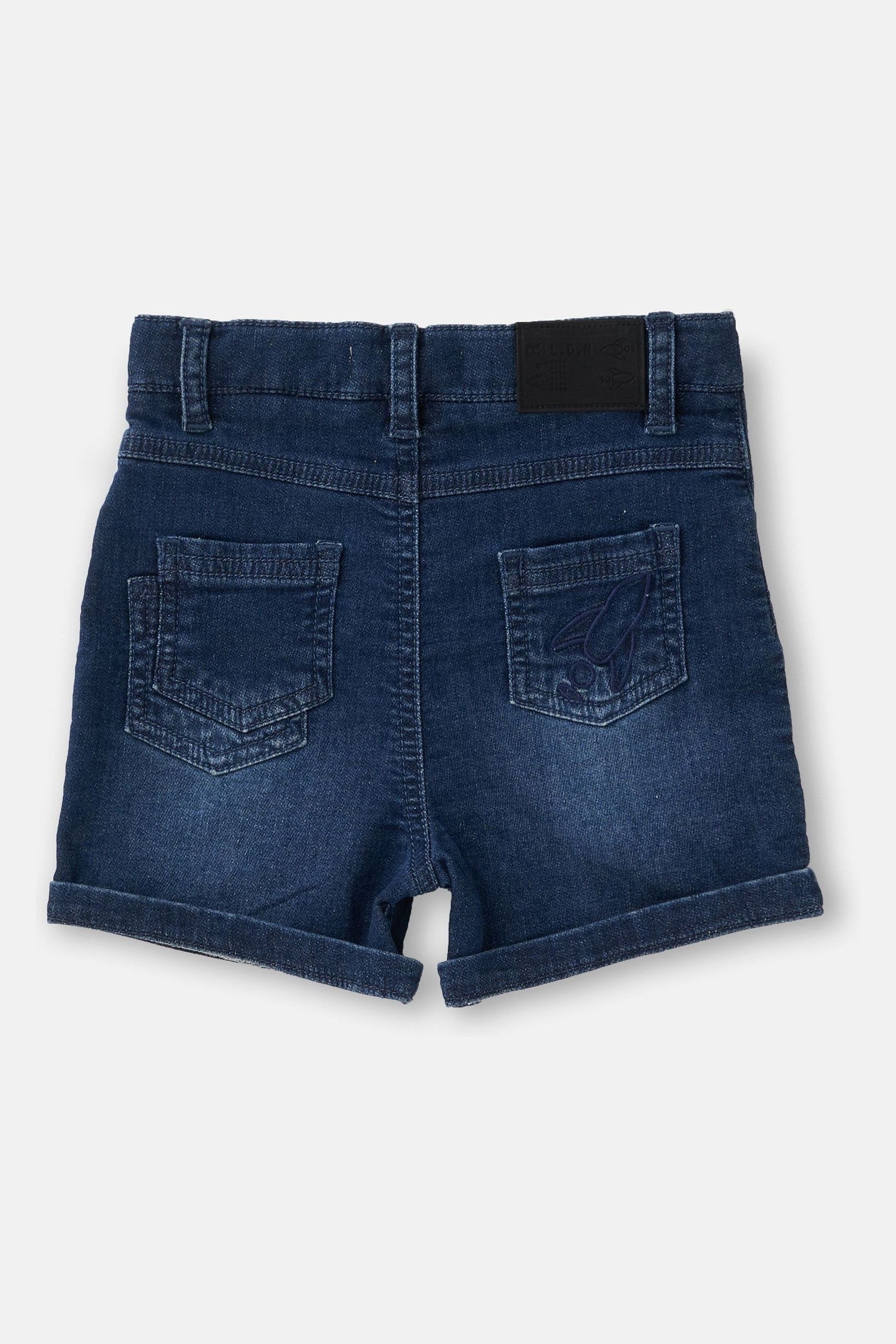 Angel & Rocket Blue Five Pocket Shorts