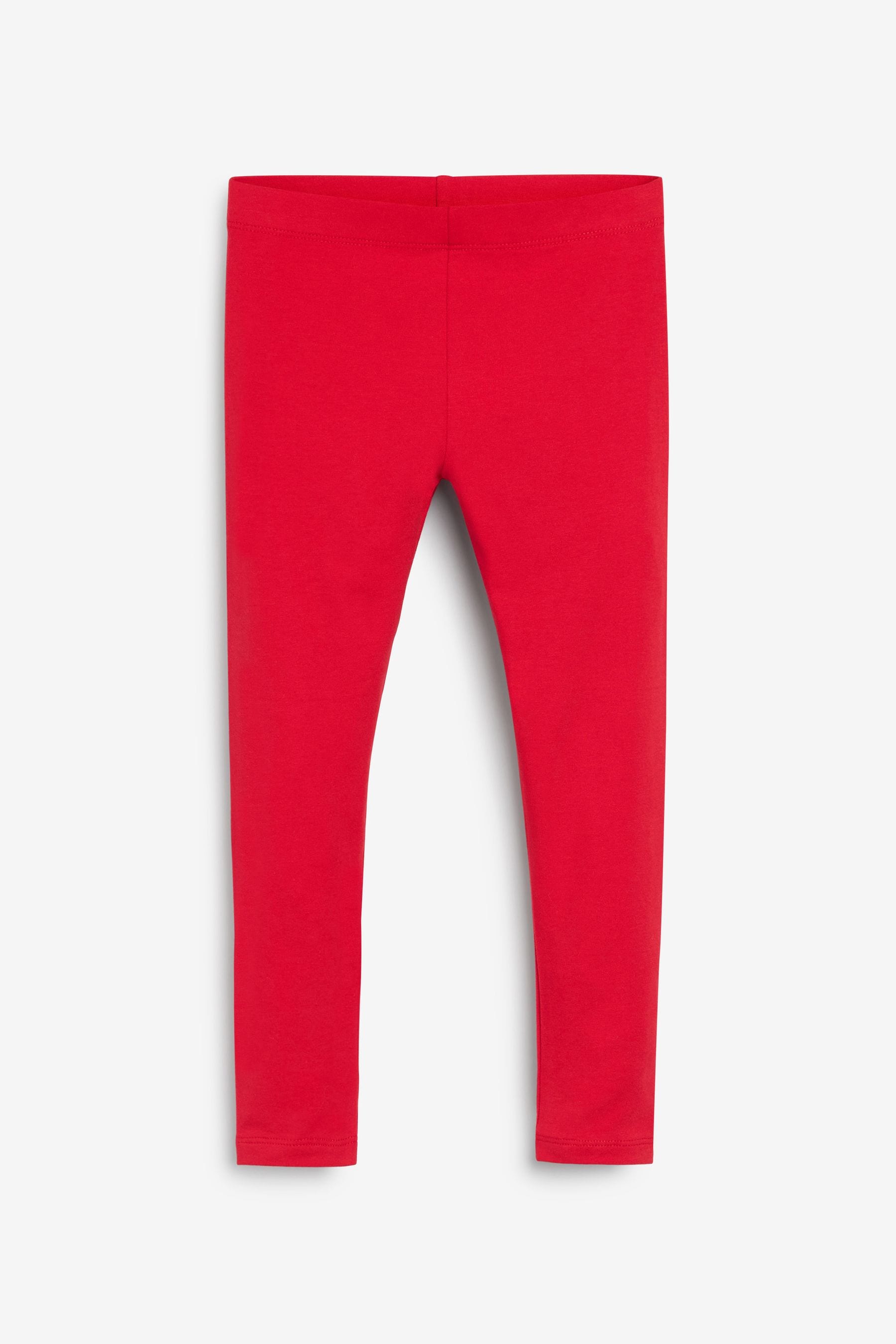 Red Regular Fit Leggings (3-16yrs)