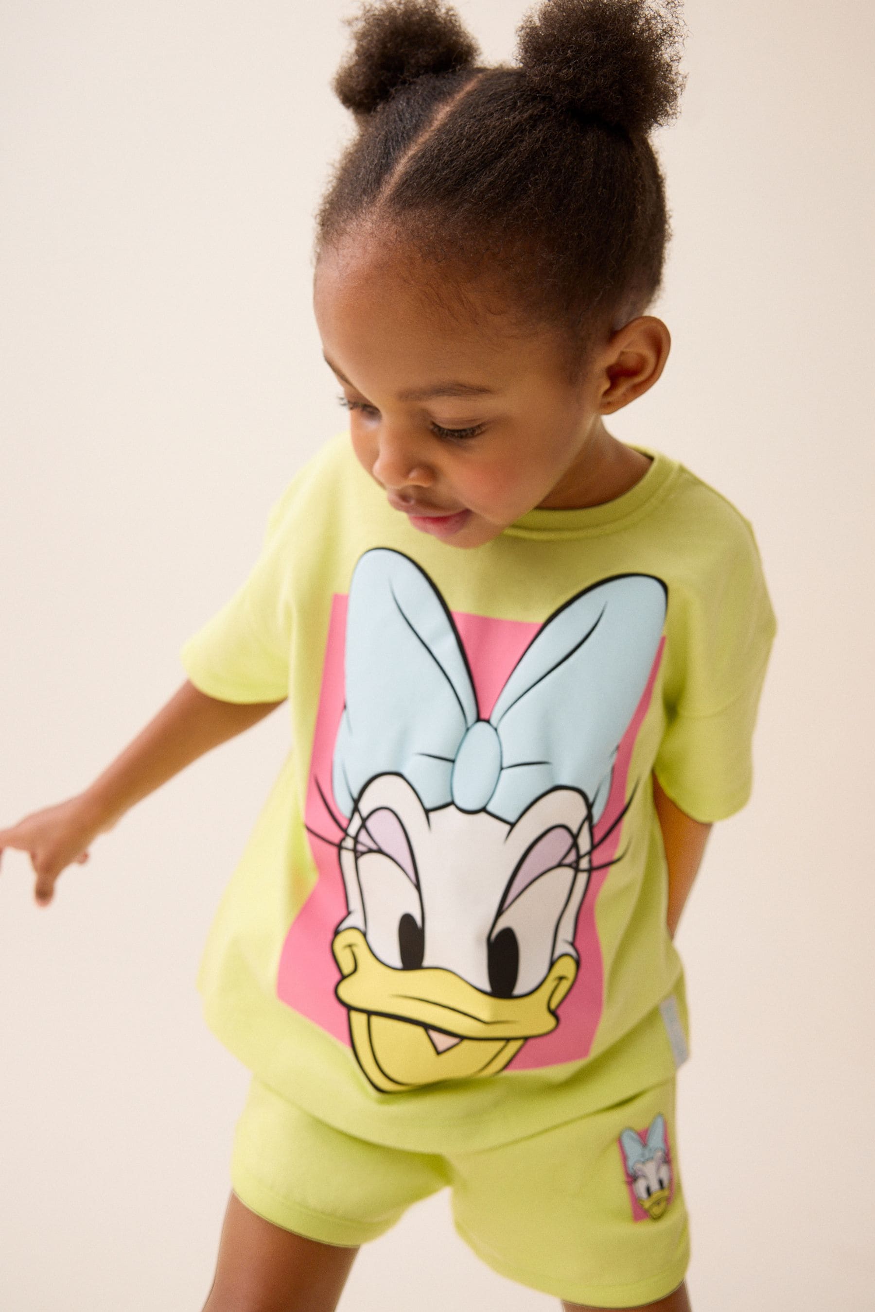 Lime Green Disney Daisy Duck T-Shirt and Short Set (3mths-7yrs)