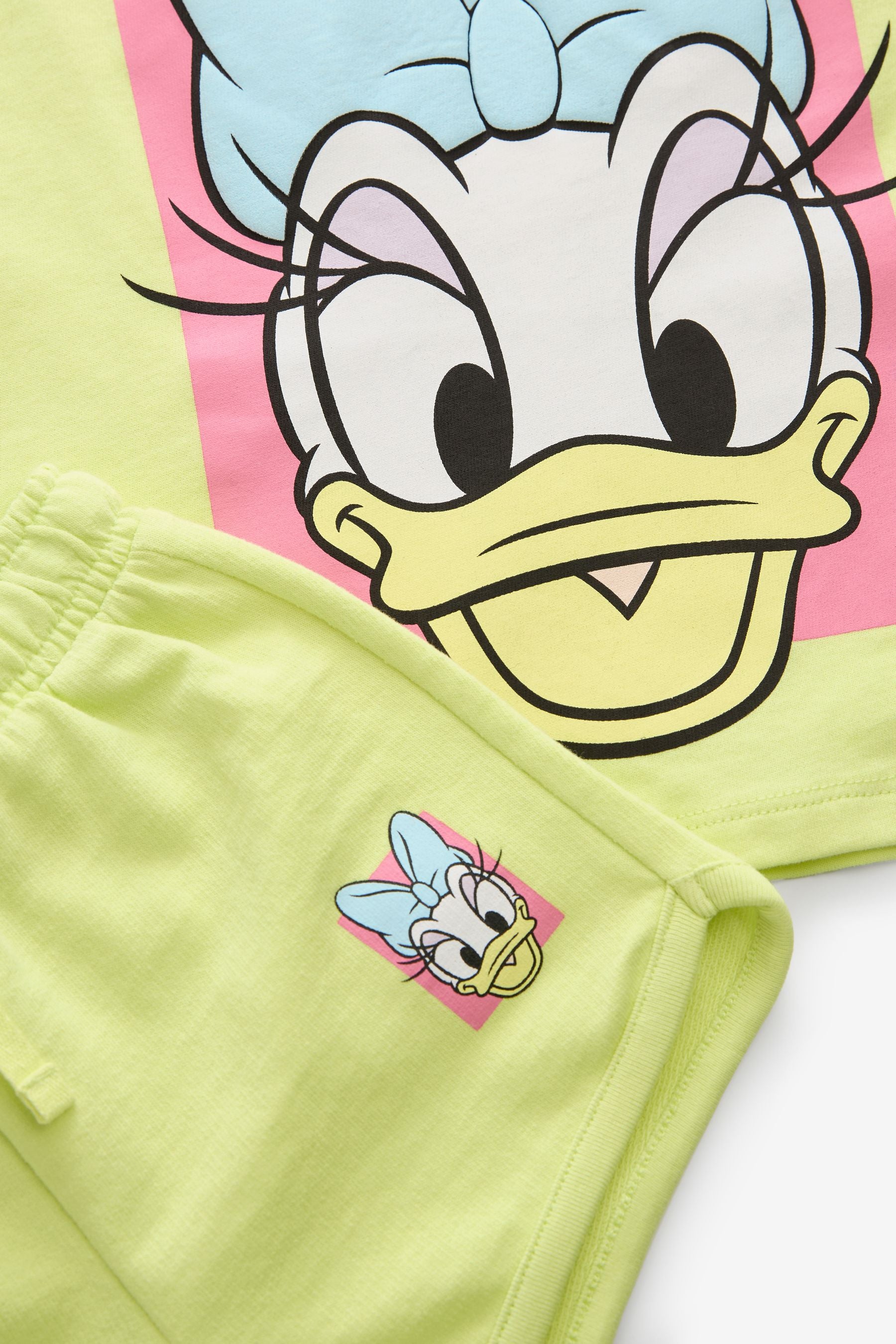 Lime Green Disney Daisy Duck T-Shirt and Short Set (3mths-7yrs)