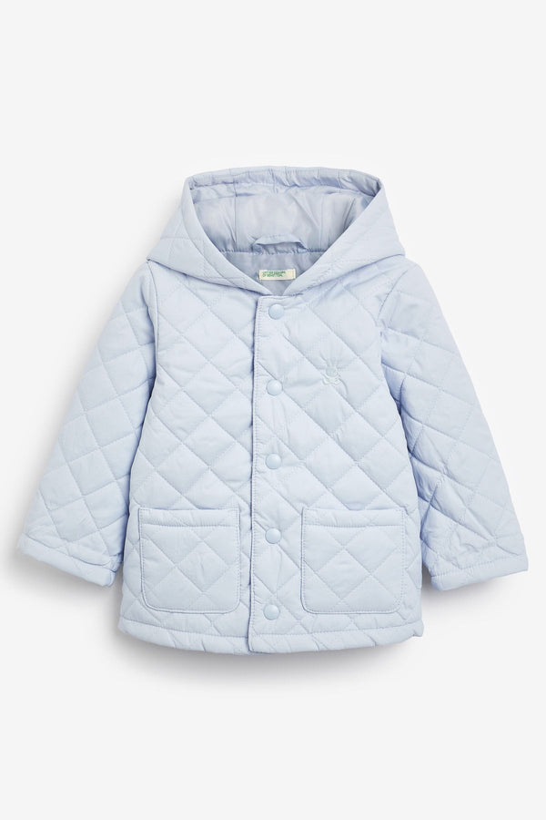 Benetton Boys Quilted Hooded Coat