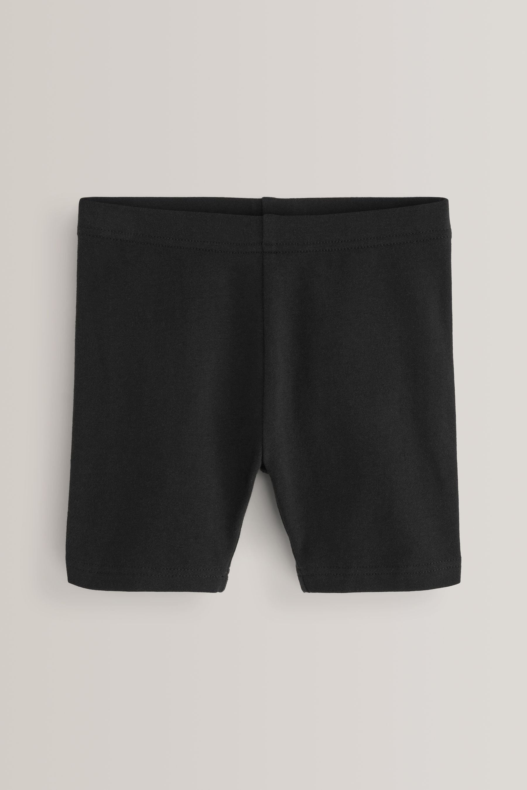 Black Regular Length 5 Pack Cotton Rich Stretch Cycle Shorts (3-16yrs)