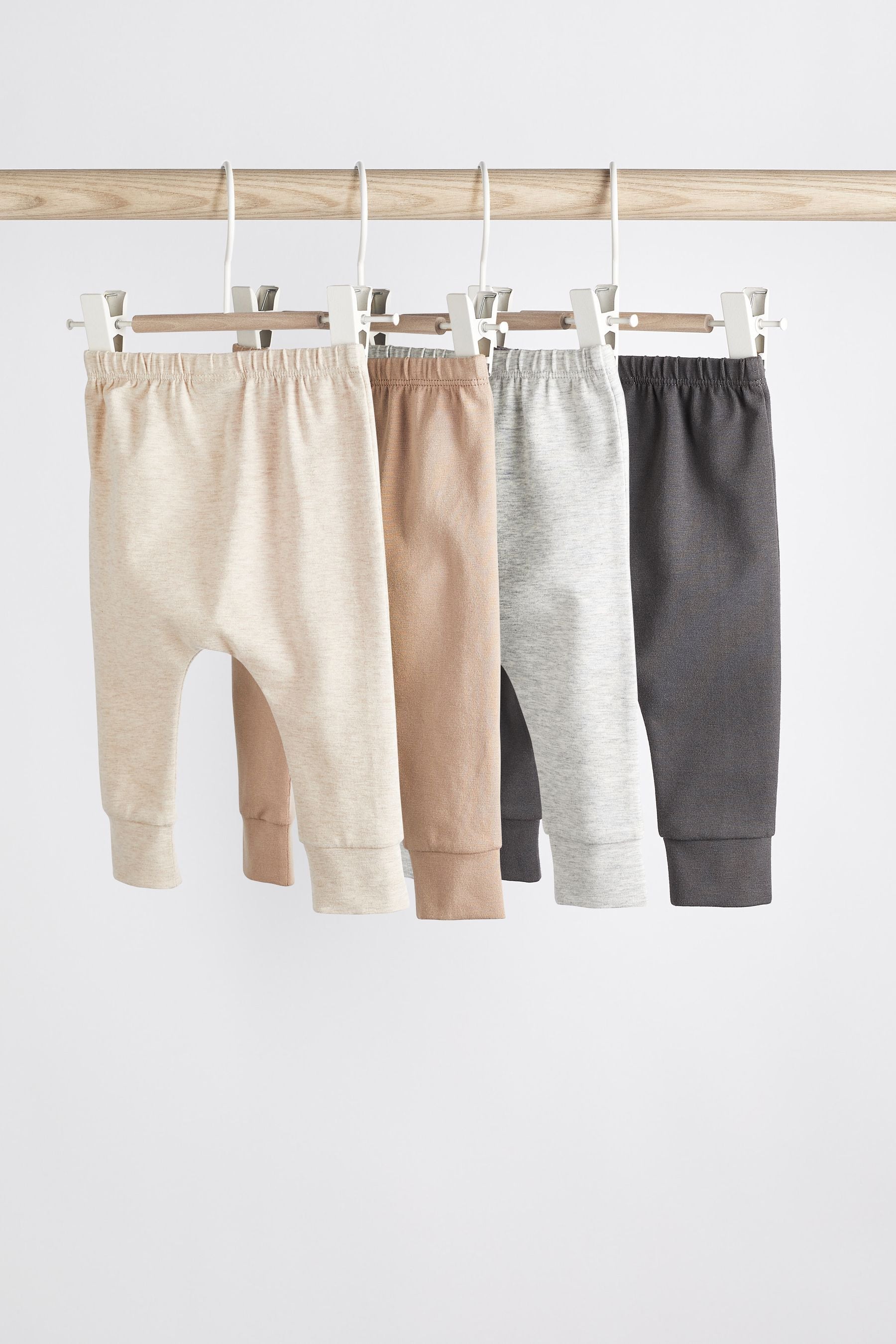 Neutral Baby Leggings 4 Pack (0mths-2yrs)