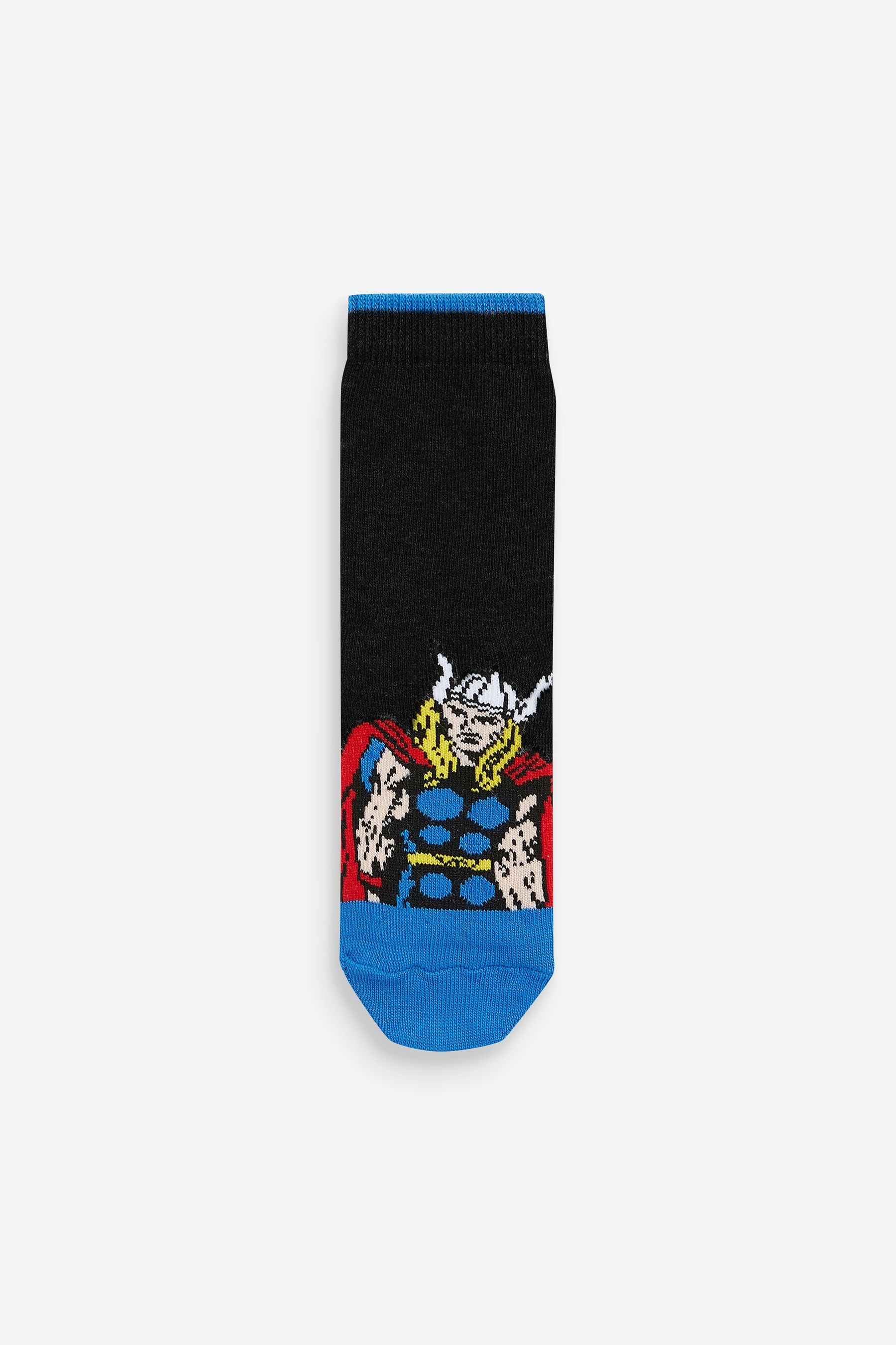 Black Marvel Avengers 5 Pack Cotton Rich Socks