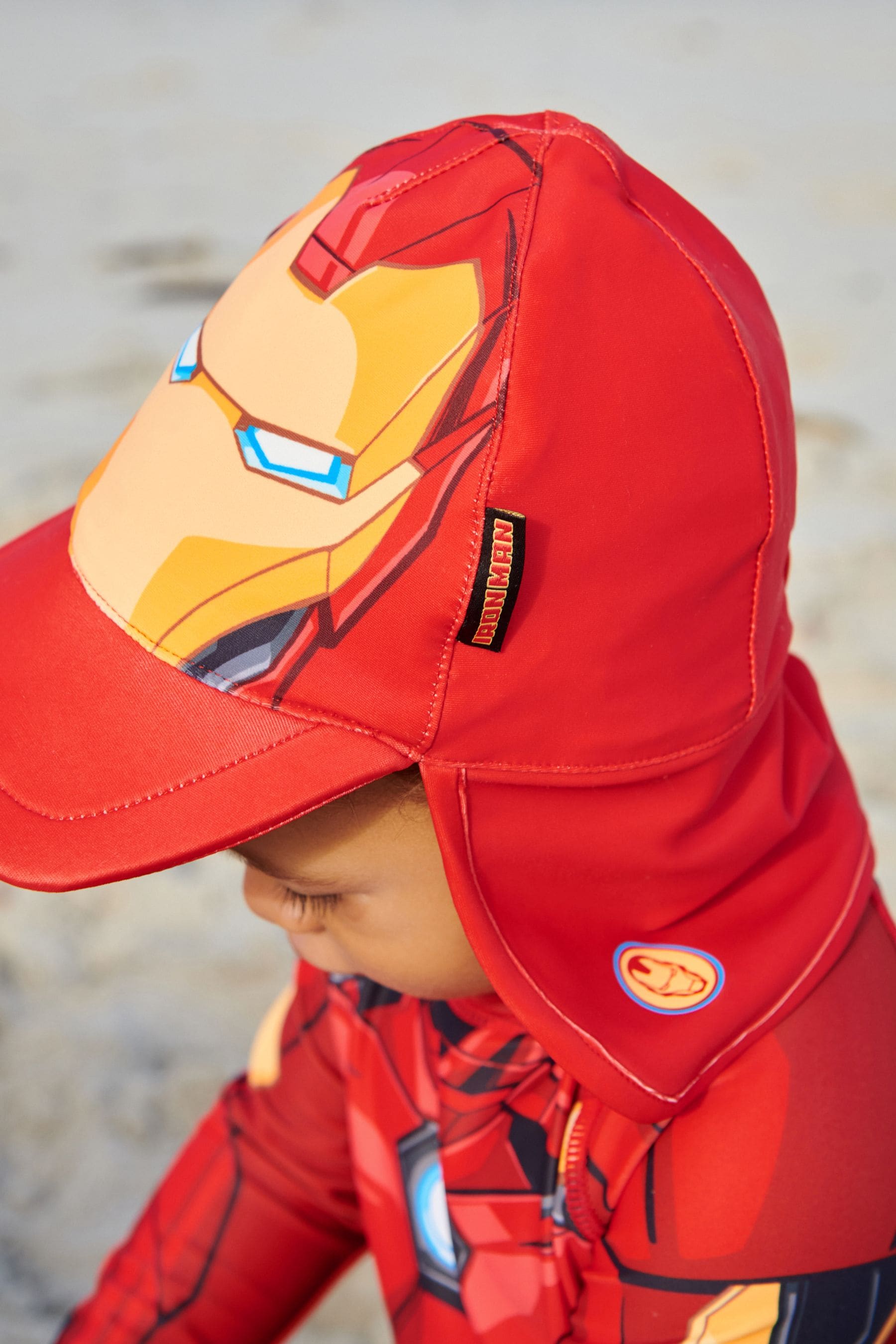 Iron Man Red Legionnaire Swim Hat (3mths-10yrs)