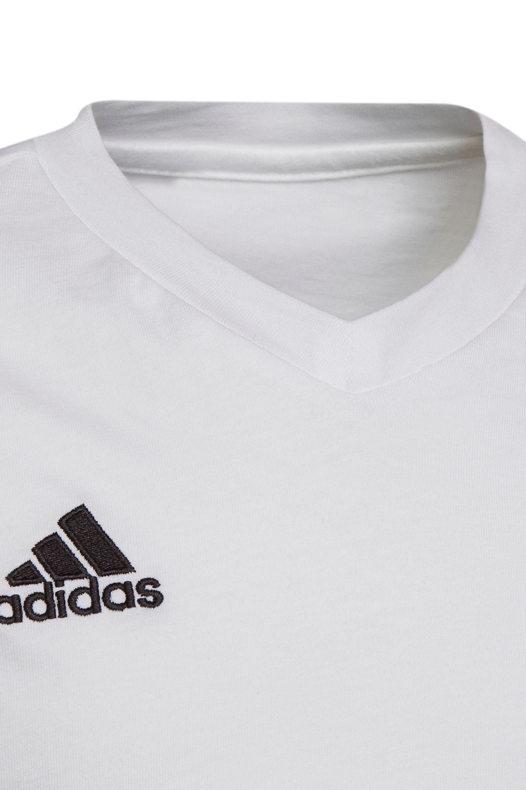 adidas White 100% Cotton Entrada 22 T-Shirt