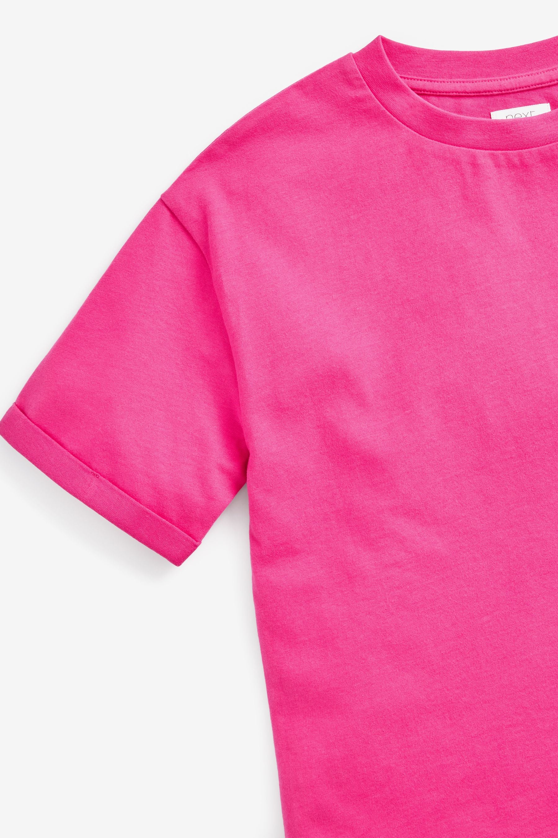 Magenta Pink Oversized 100% Cotton T-Shirt (3-16yrs)