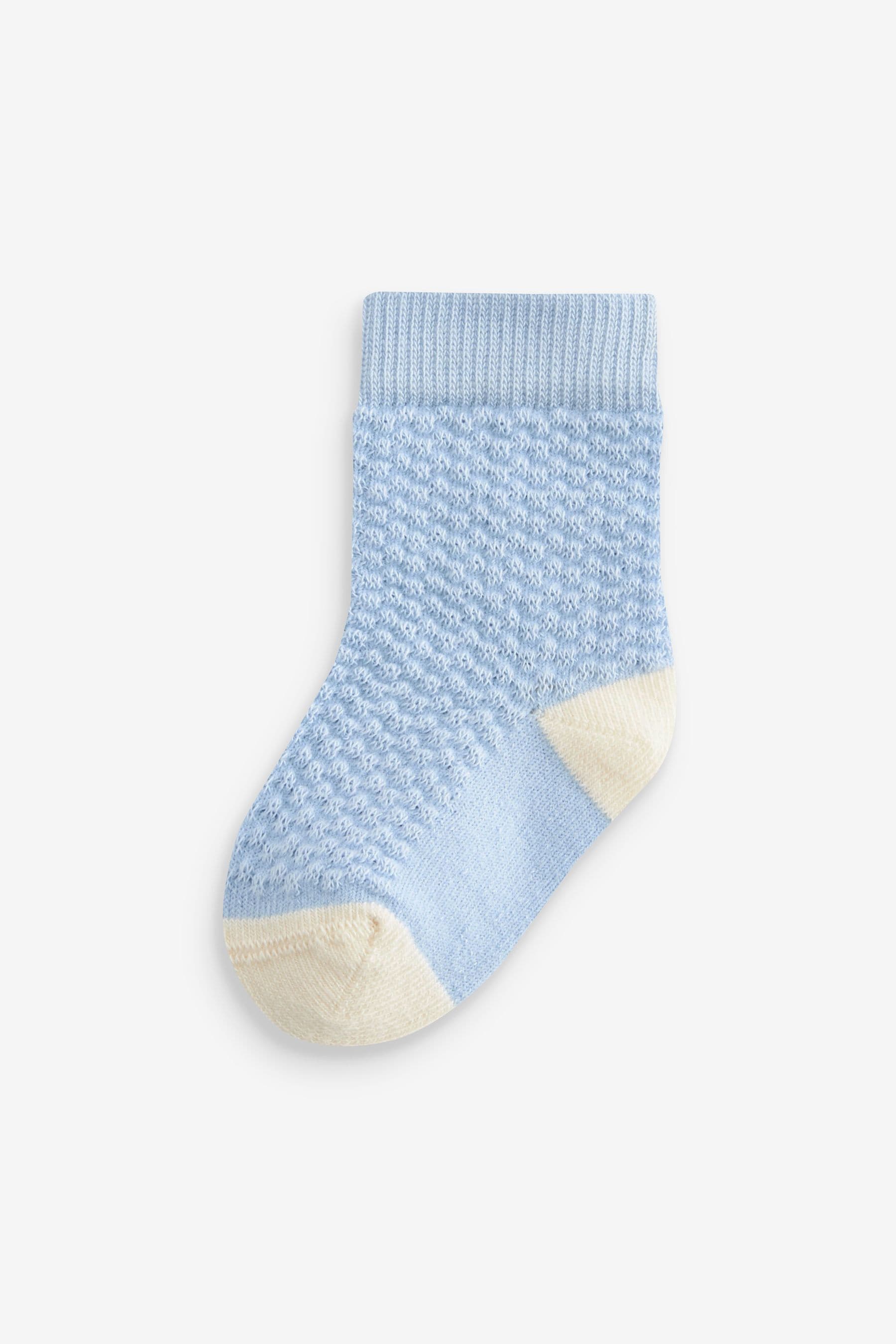 Blue/Brown Socks Baby 5 Pack (0mths-2yrs)