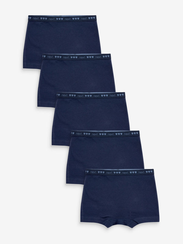 Navy Blue Short Briefs 5 Pack (2-16yrs)