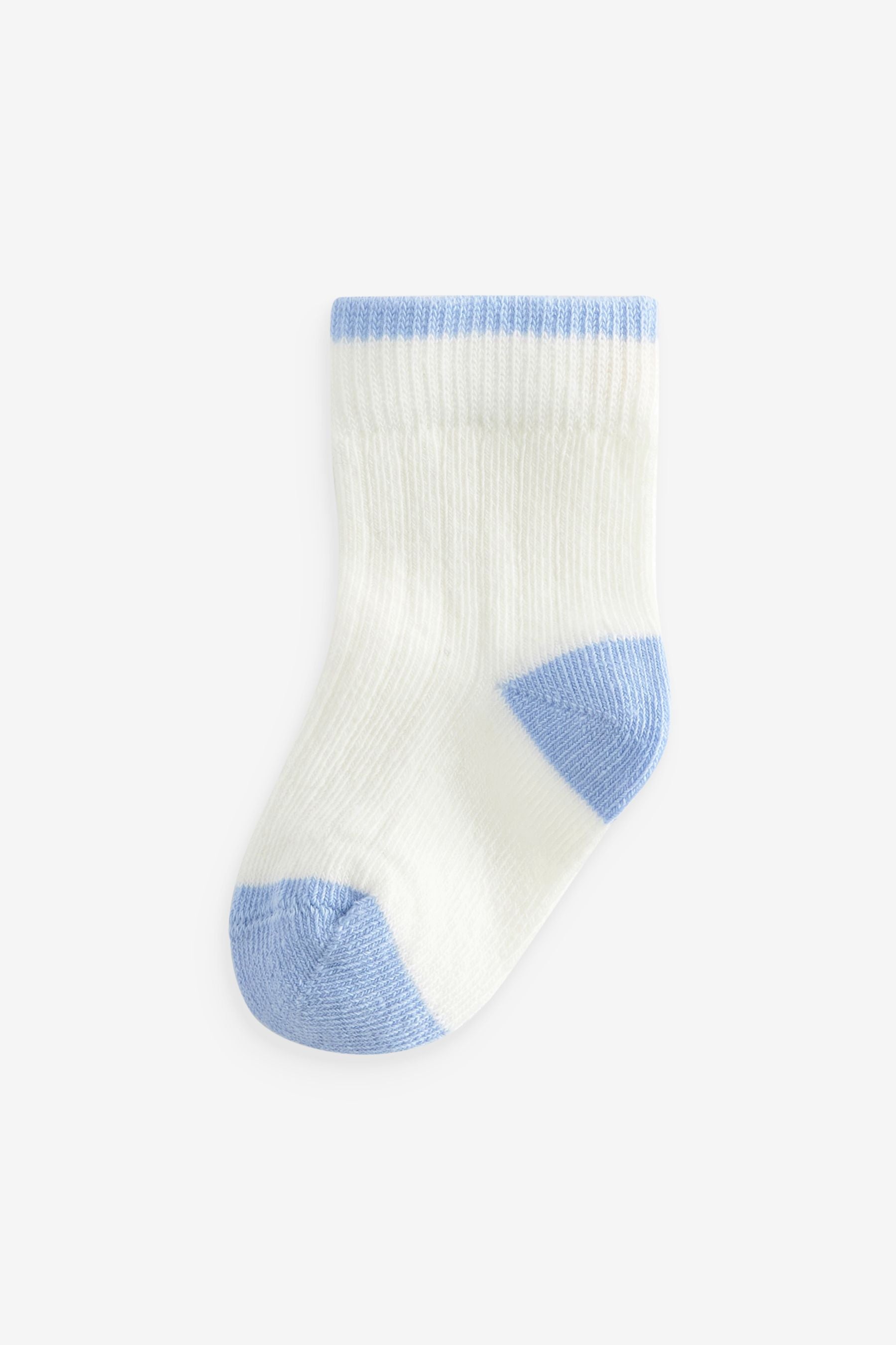 White Baby Socks 5 Pack (0mths-2yrs)