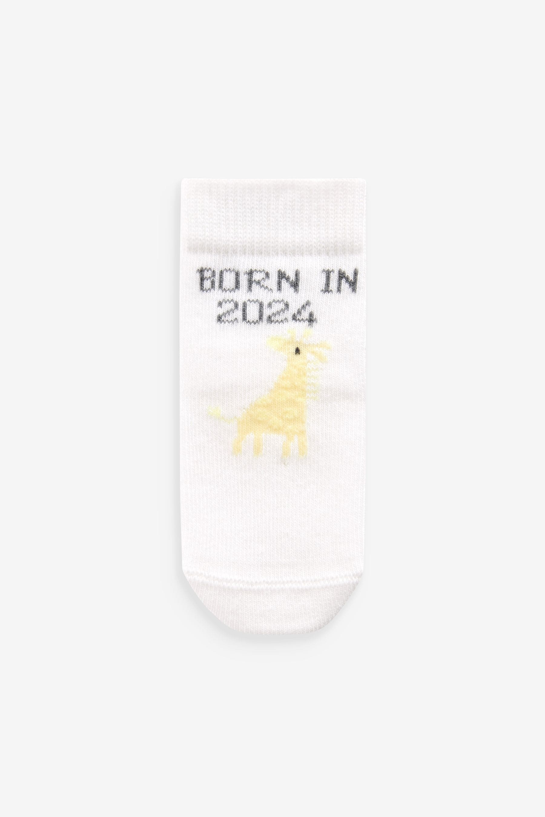 Ecru Baby Socks 2 Pack (0-12mths)