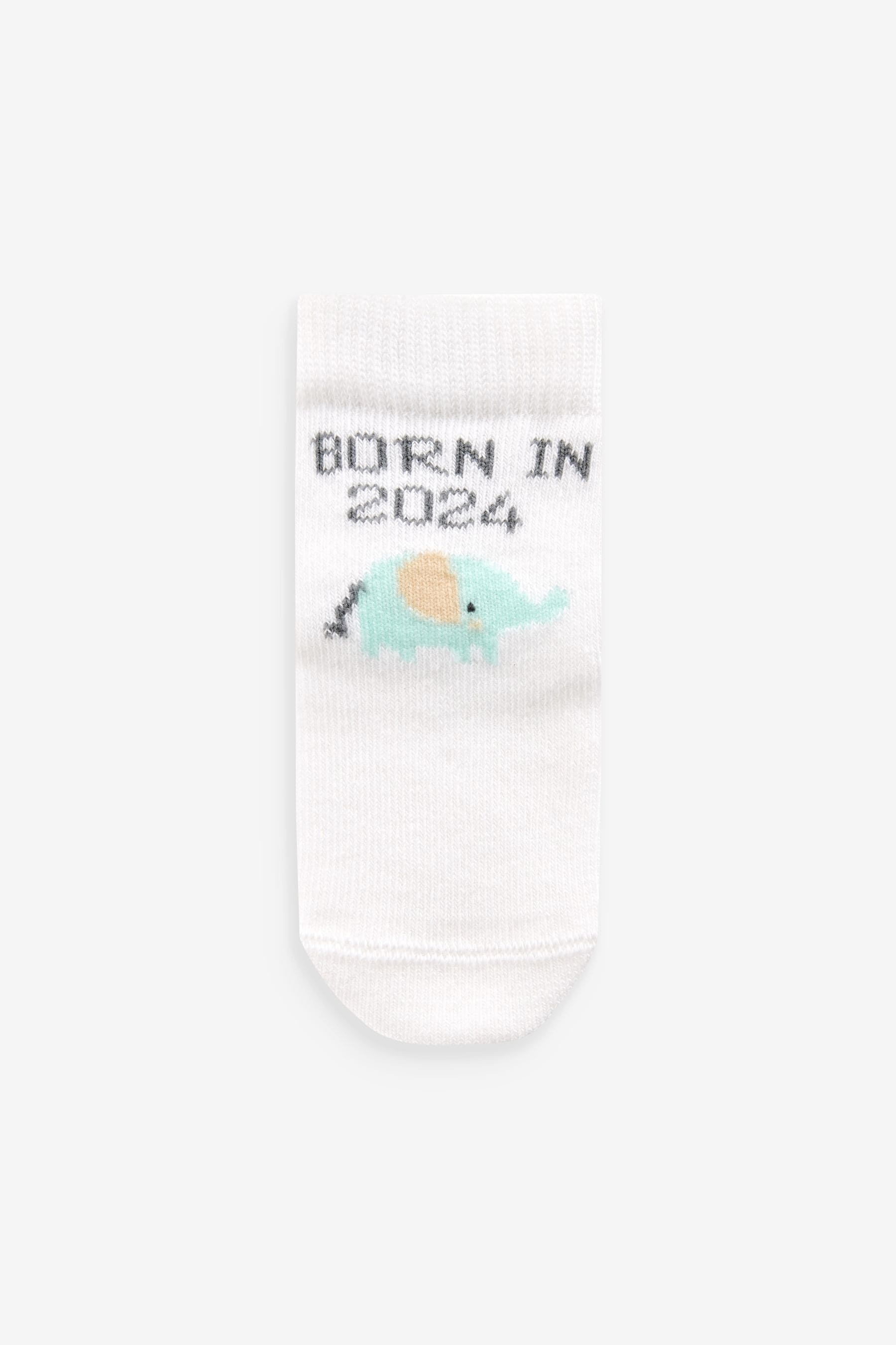 Ecru Baby Socks 2 Pack (0-12mths)