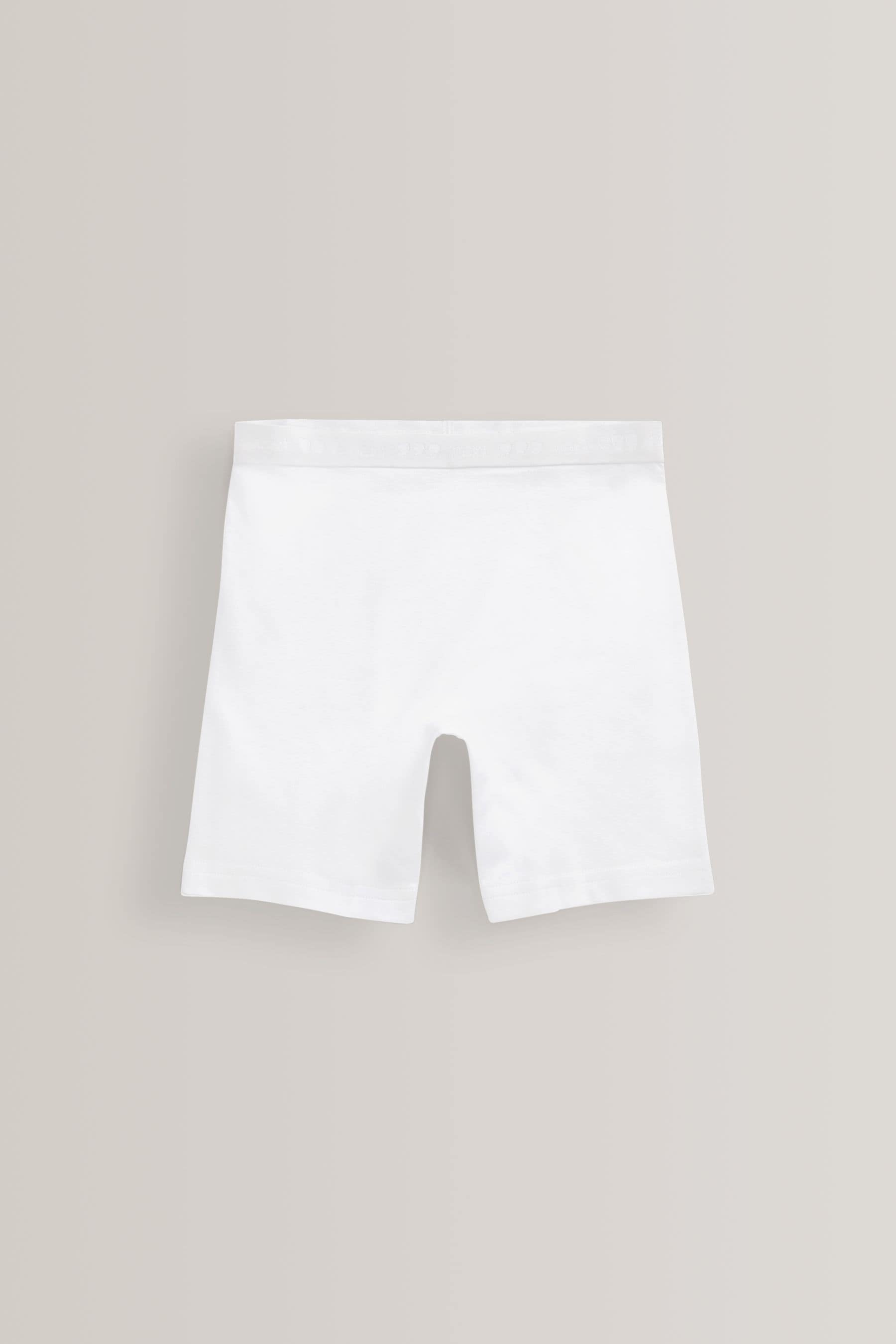 White Long Leg Short Briefs 5 Pack (2-16yrs)