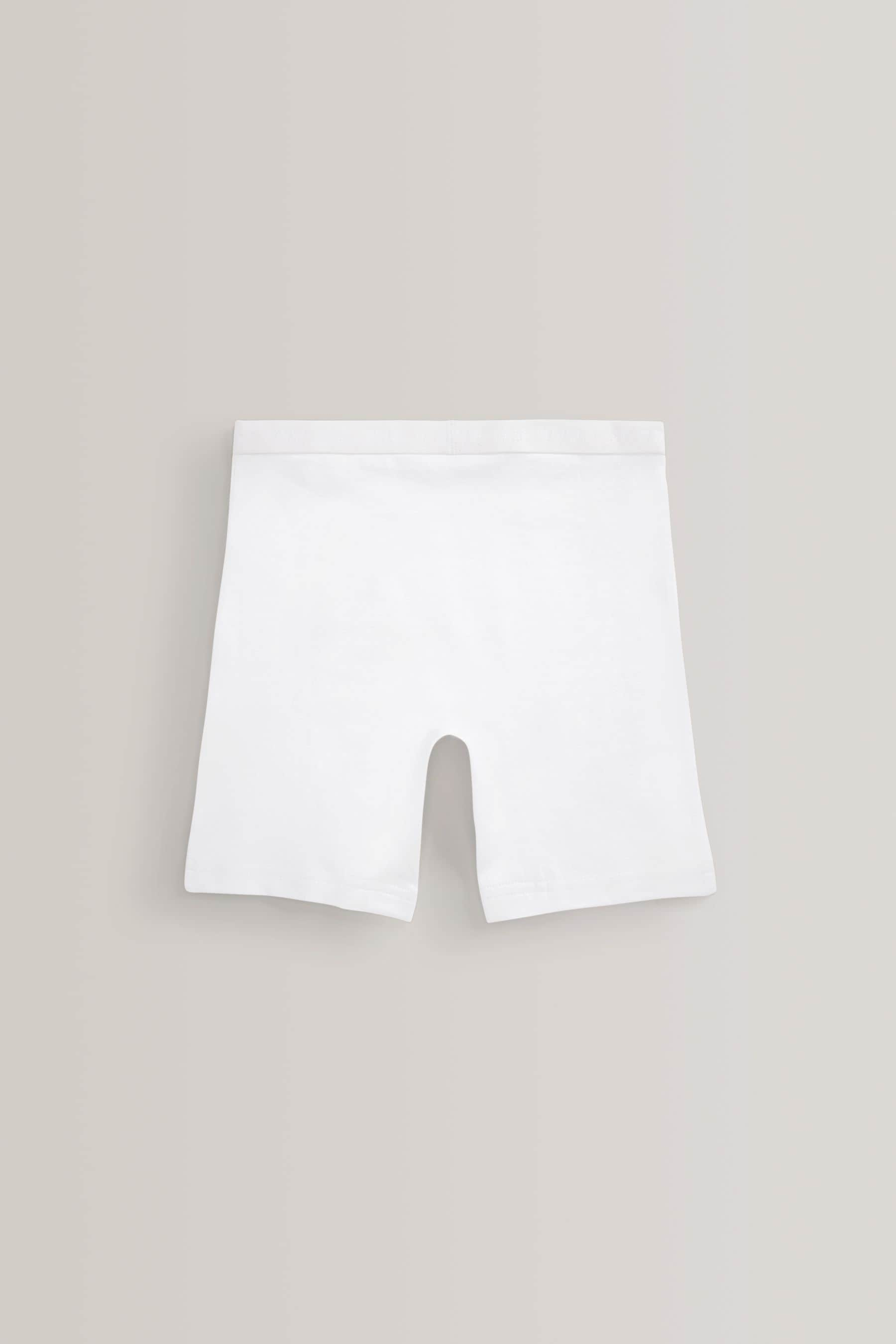 White Long Leg Short Briefs 5 Pack (2-16yrs)