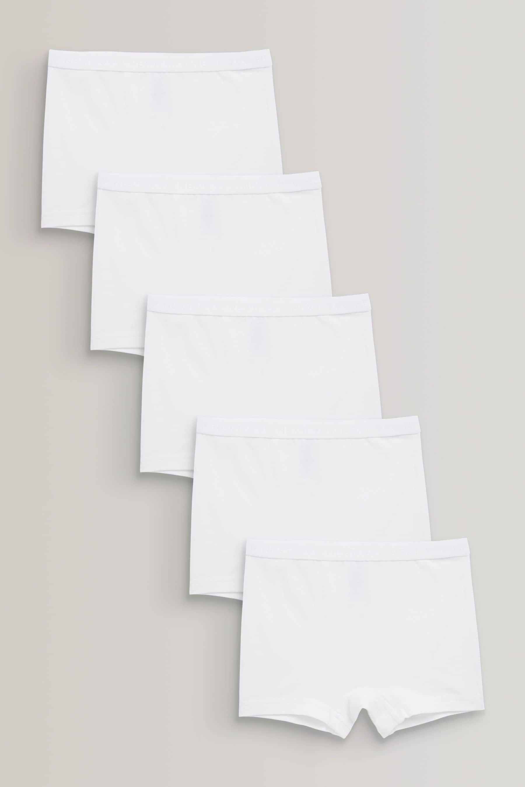 White Short Briefs 5 Pack (2-16yrs)