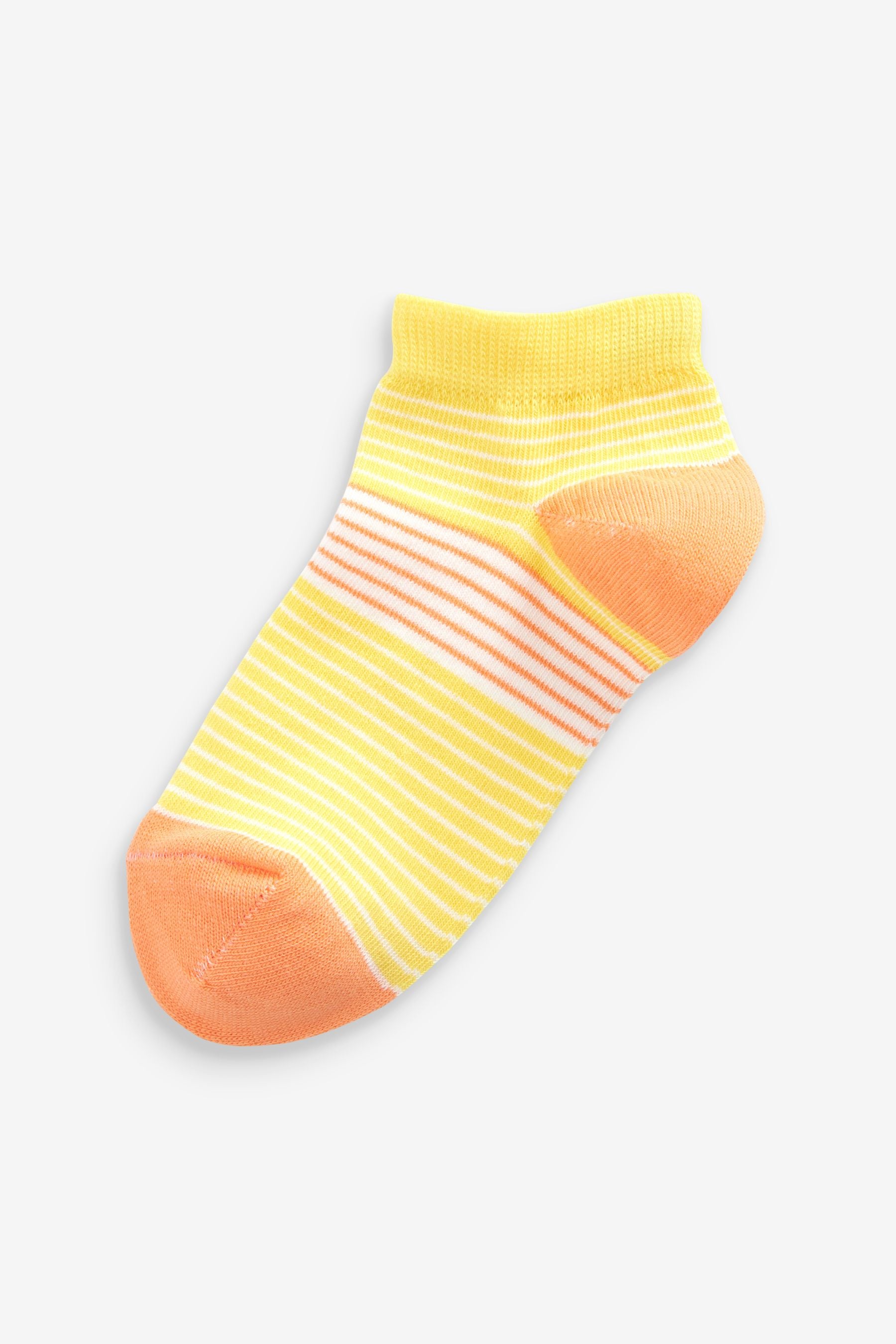 Multi 5 Pack Cotton Rich Bright Stripe Trainer Socks