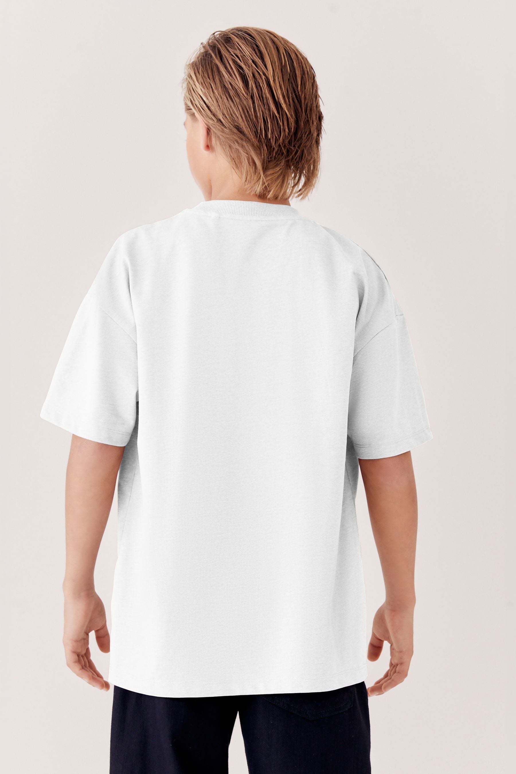 White Relaxed Fit Short Sleeve 100% Cotton T-Shirt (3-16yrs)