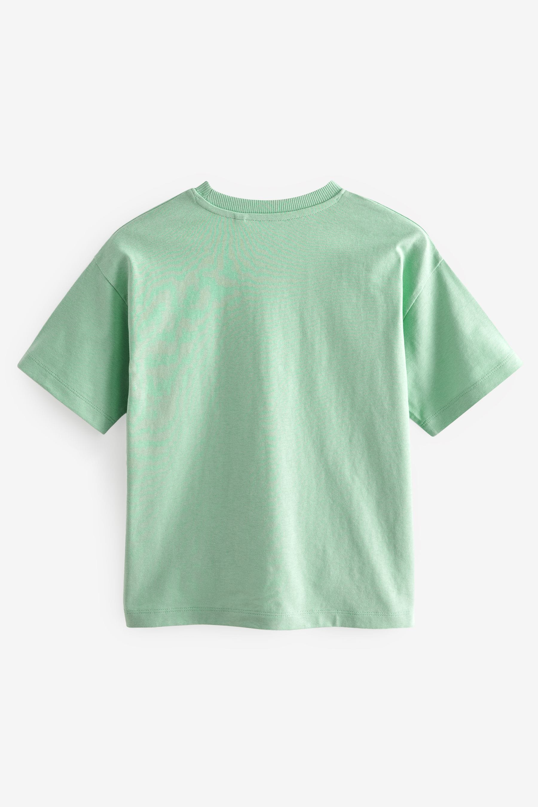 Green Mint Relaxed Fit Short Sleeve T-Shirt (3-16yrs)