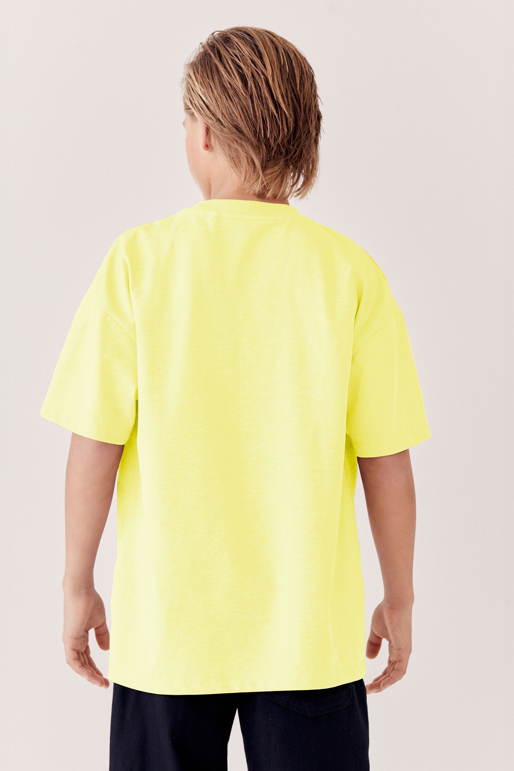 Yellow Lemon Relaxed Fit Short Sleeve 100% Cotton T-Shirt (3-16yrs)