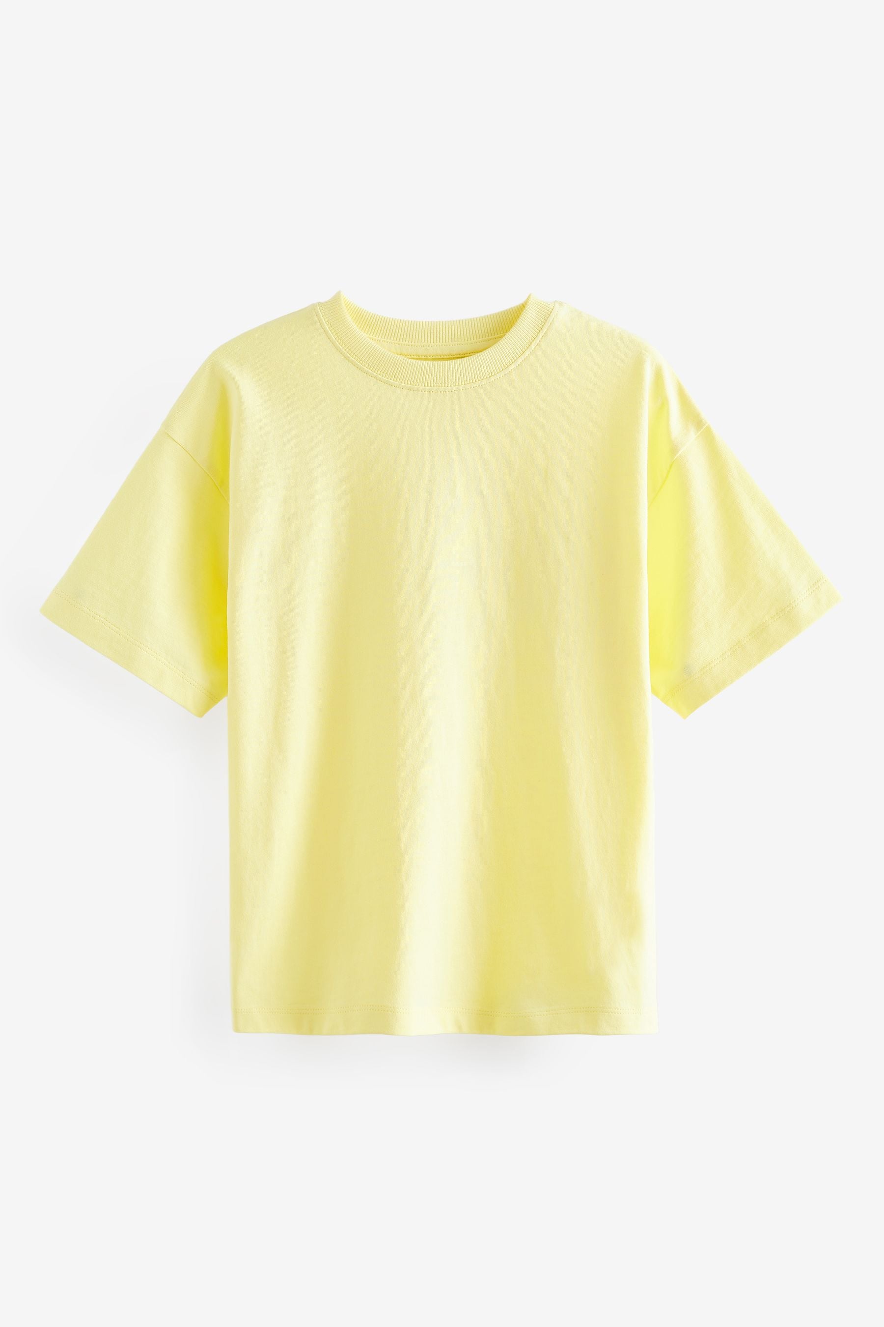 Yellow Lemon Relaxed Fit Short Sleeve 100% Cotton T-Shirt (3-16yrs)