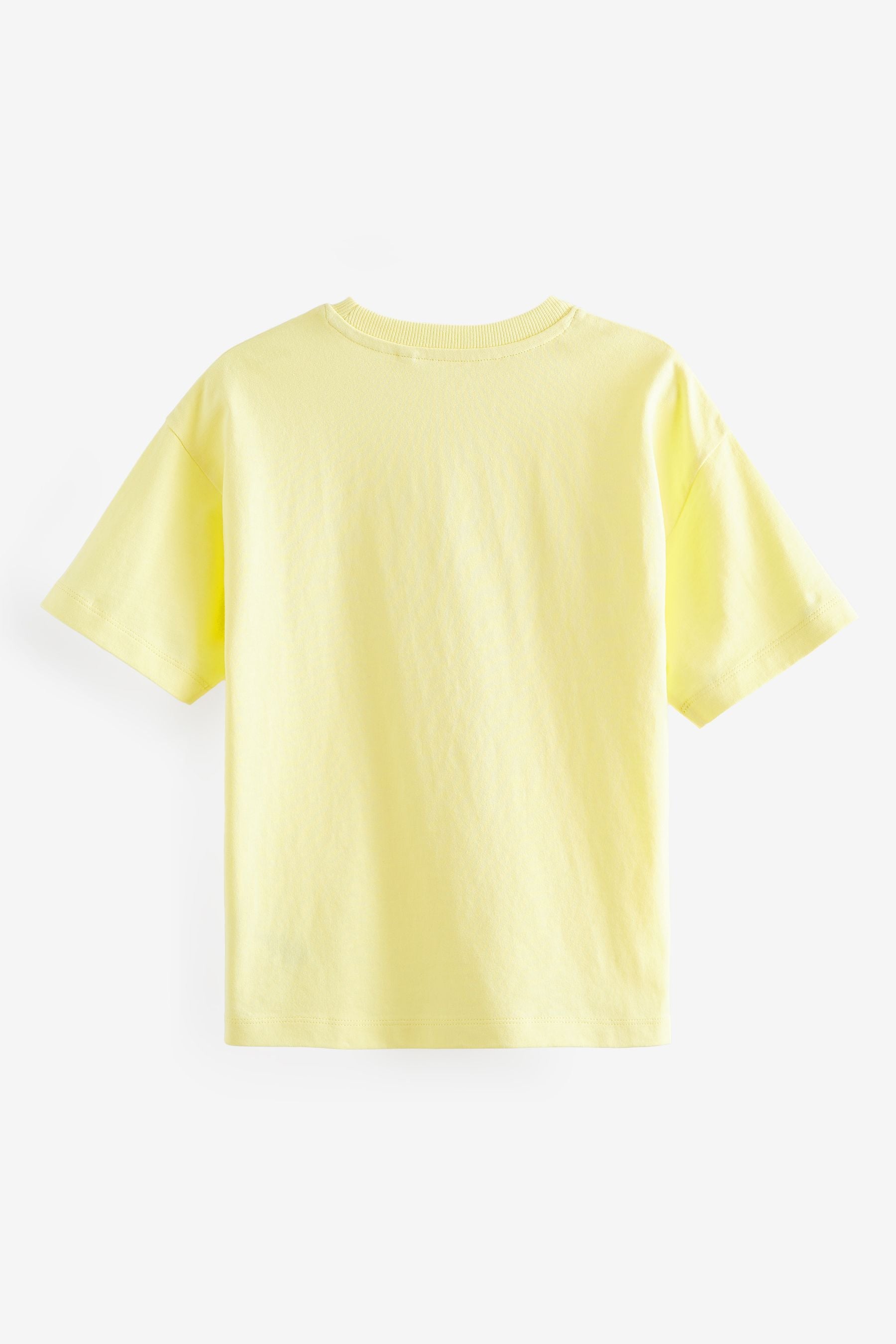 Yellow Lemon Relaxed Fit Short Sleeve 100% Cotton T-Shirt (3-16yrs)