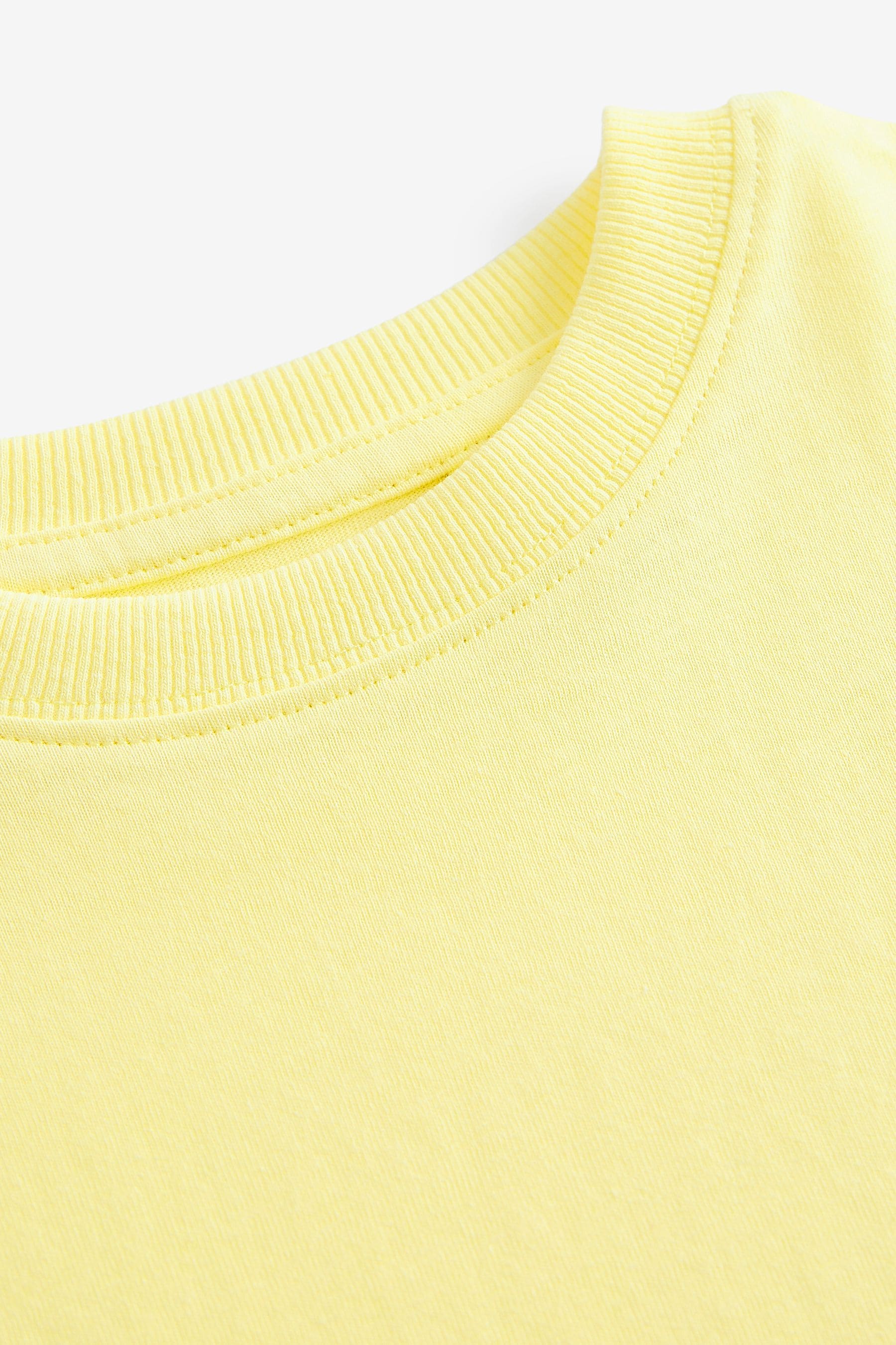 Yellow Lemon Relaxed Fit Short Sleeve 100% Cotton T-Shirt (3-16yrs)