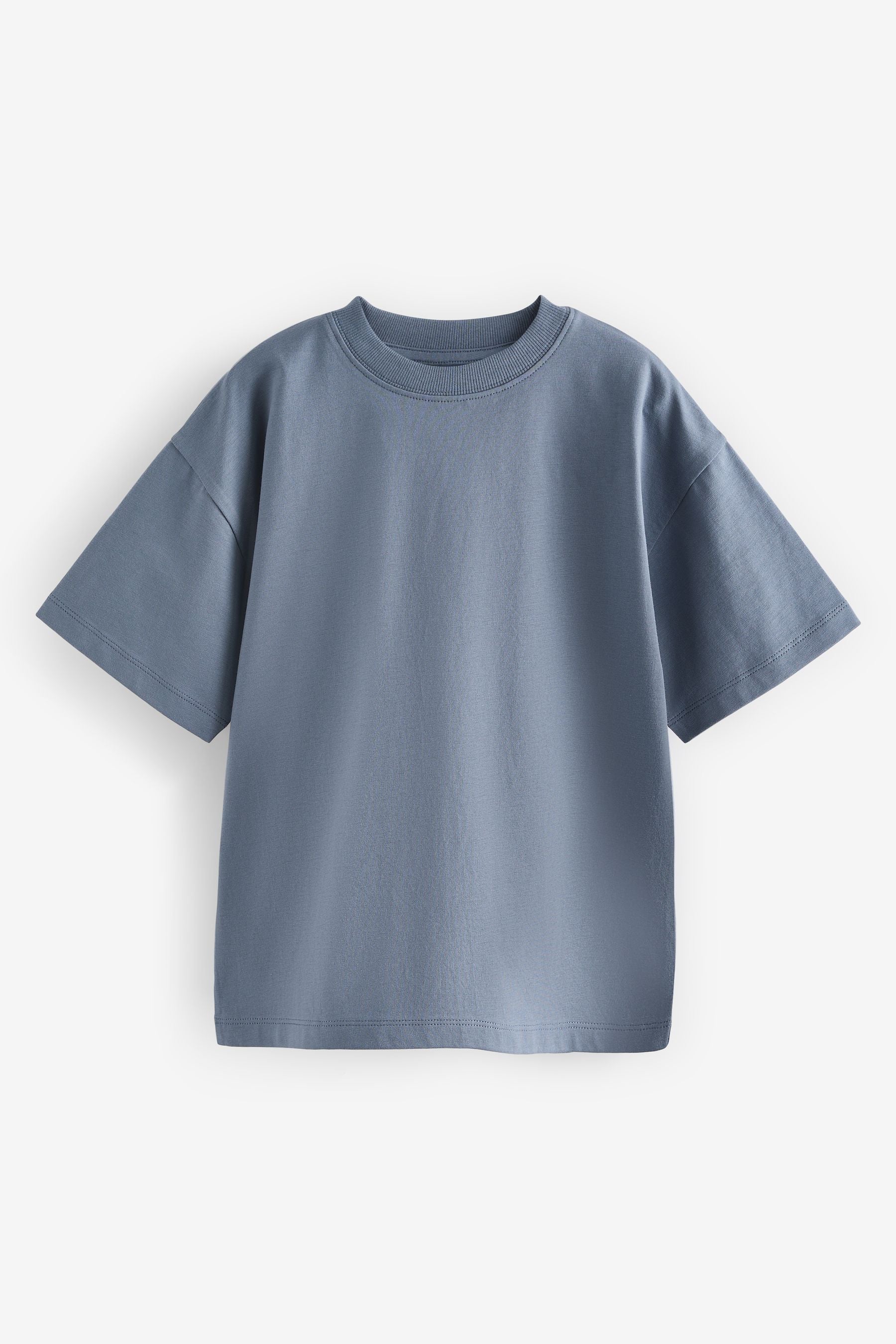 Blue Oversized Cotton Short Sleeve T-Shirt (3-16yrs)