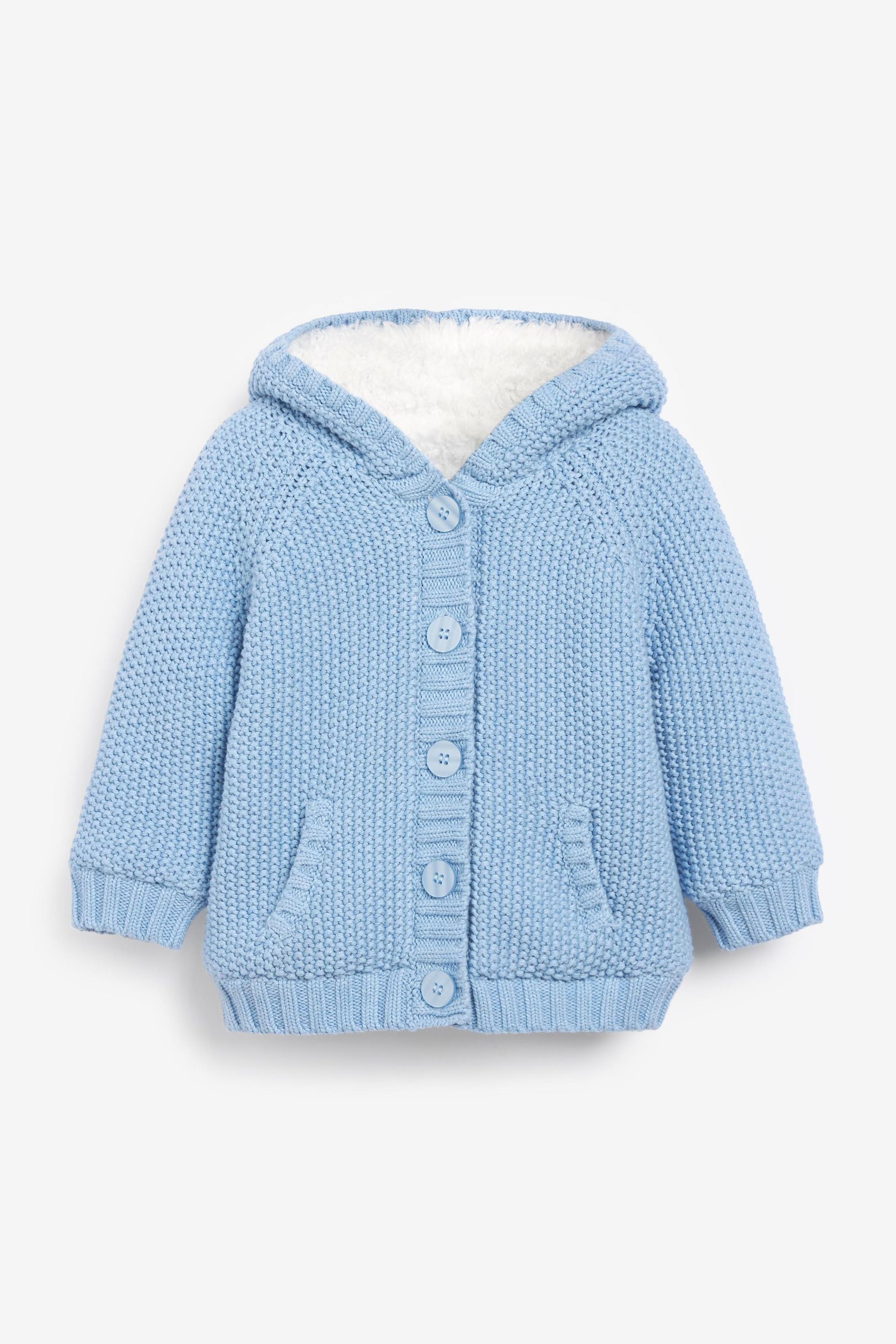 The Little Tailor Baby Pixie Pram Coat with Plush Lining and Pom Pom