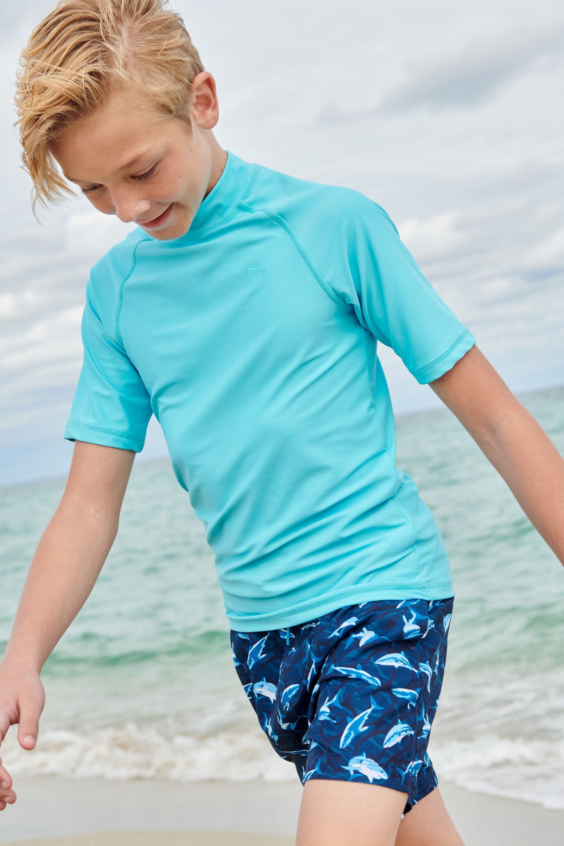 Blue Sunsafe Rash Vest (1.5-16yrs)