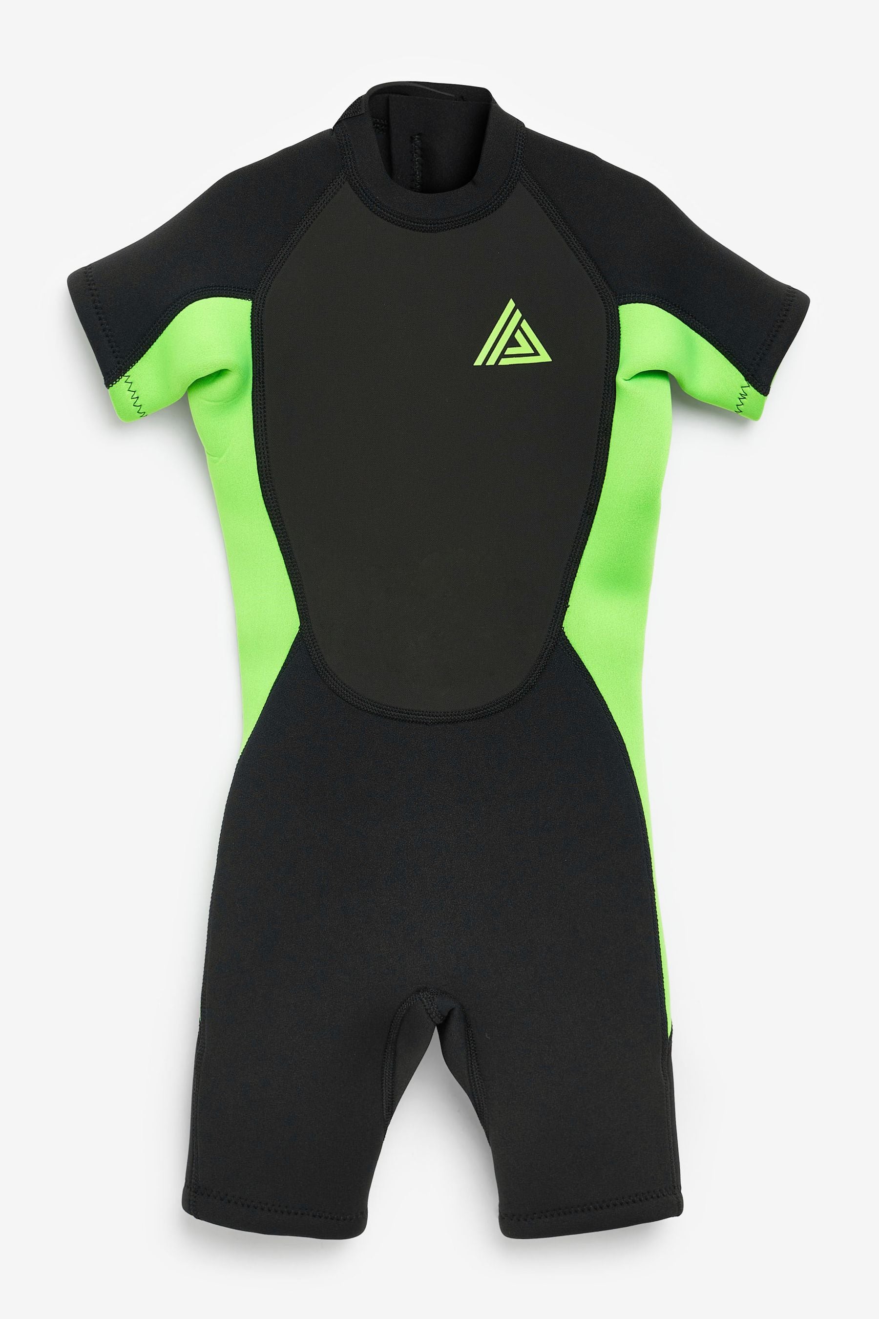 Black and Green Short Sleeve Wetsuit (1-16yrs)