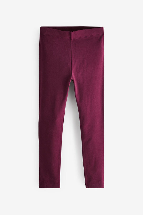 Burgundy Red Regular Fit Leggings (3-16yrs)