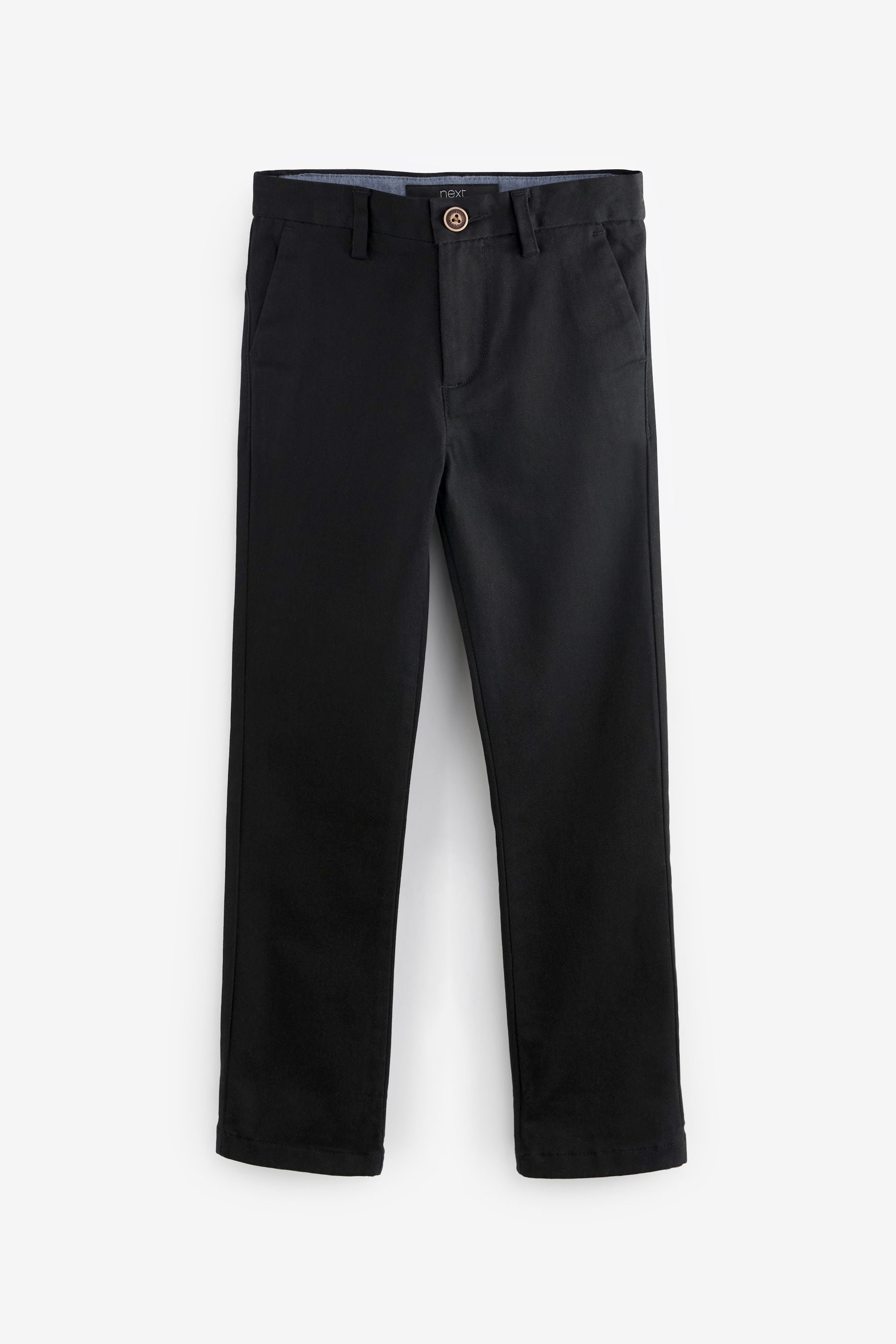 Black Stretch Chino Trousers (3-17yrs)