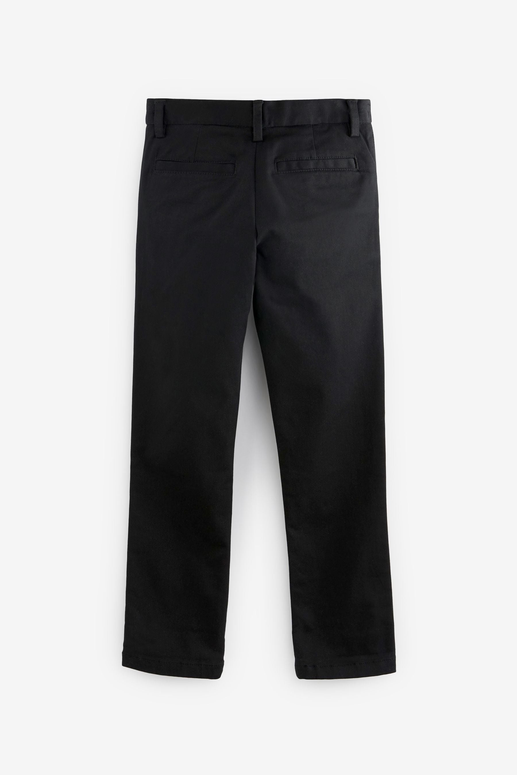 Black Regular Fit Stretch Chino Trousers (3-17yrs)