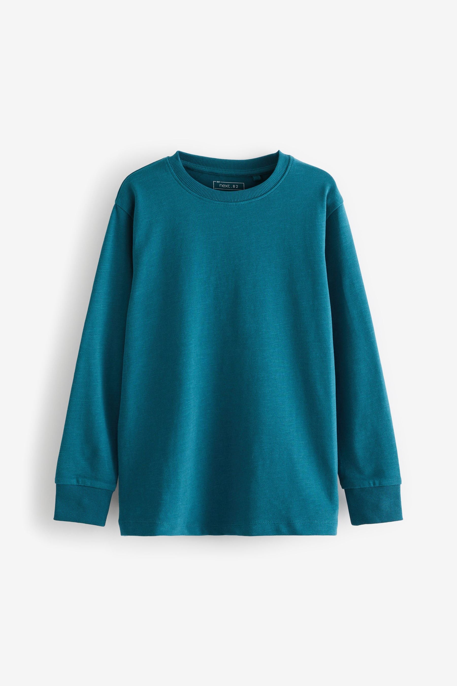 Teal Blue Long Sleeve Cosy T-Shirt (3-16yrs)