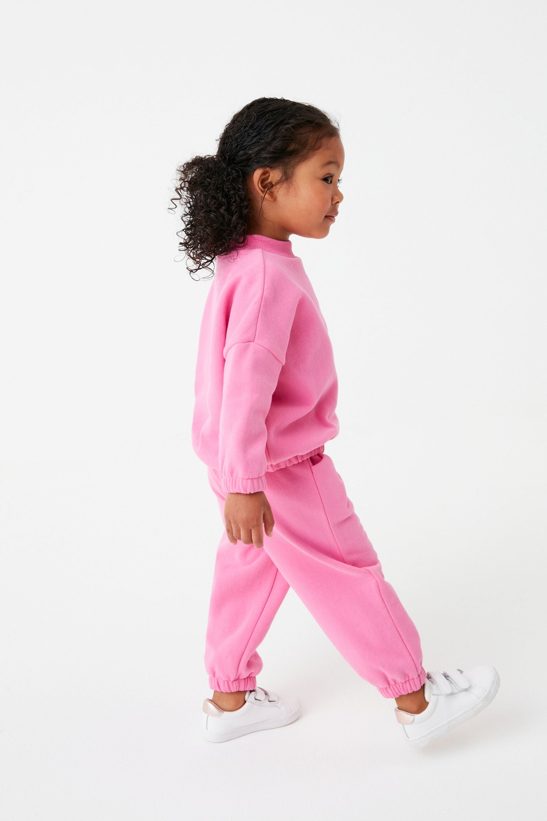 Bright Pink Sweat Top and Jogger Set (3mths-7yrs)