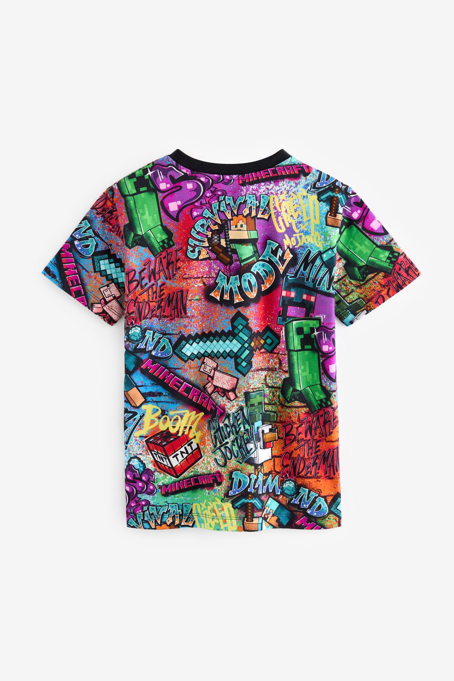 Graffiti Licensed Minecraft T-Shirt (4-16yrs)