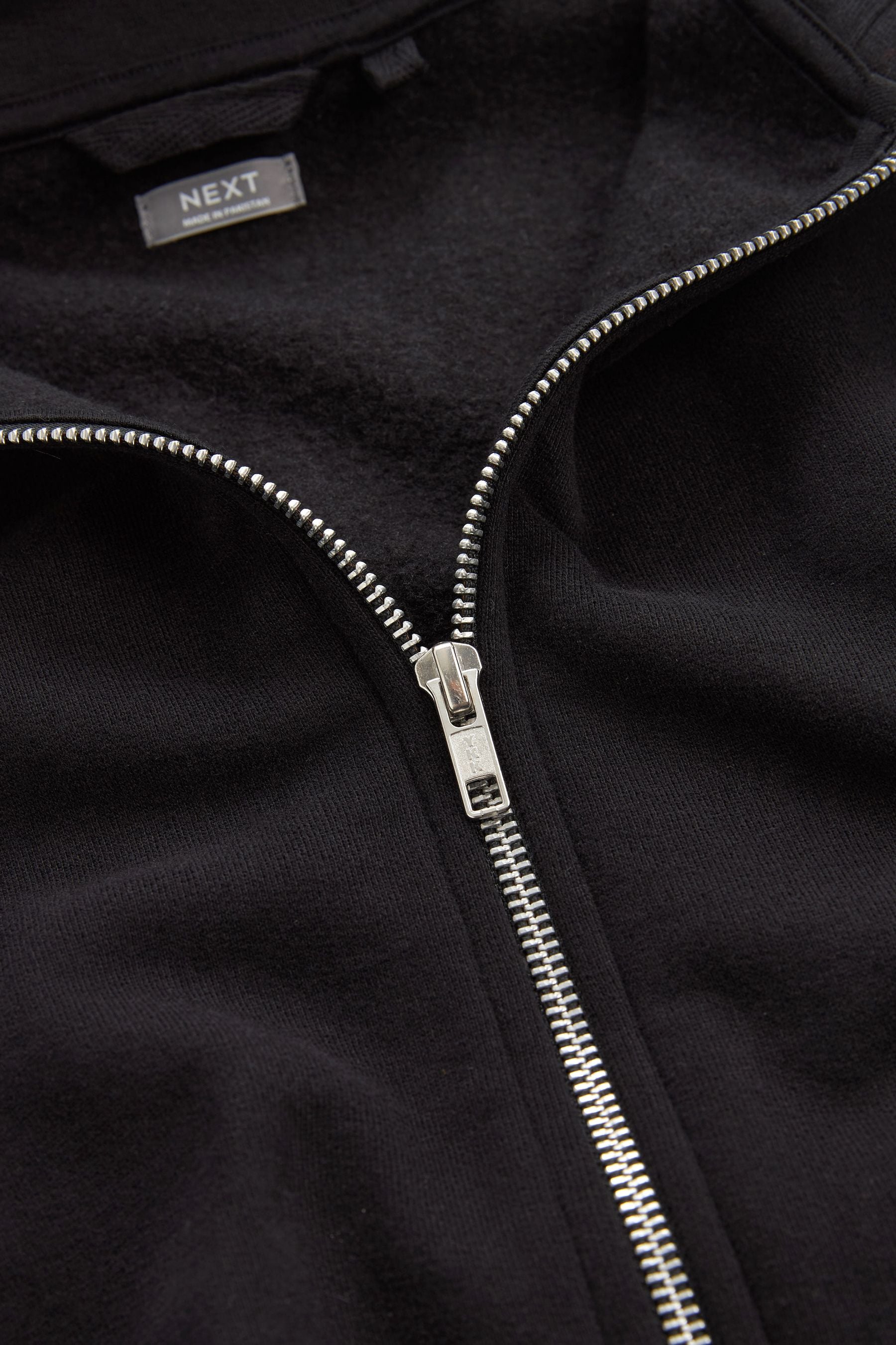 Black Zip Through Hoodie (3-16yrs)