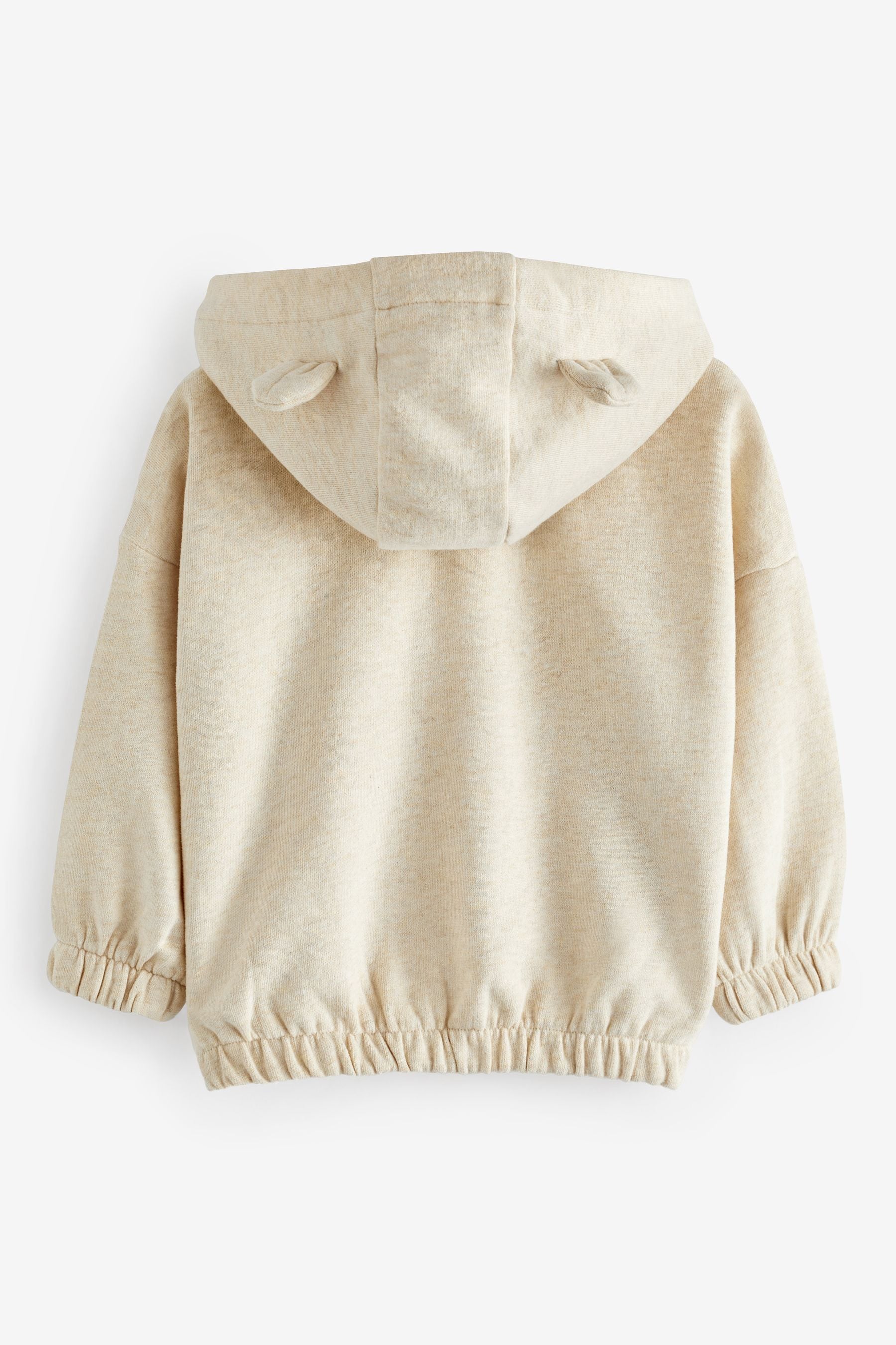 Oatmeal Cream Zip Through Hoodie (3mths-7yrs)