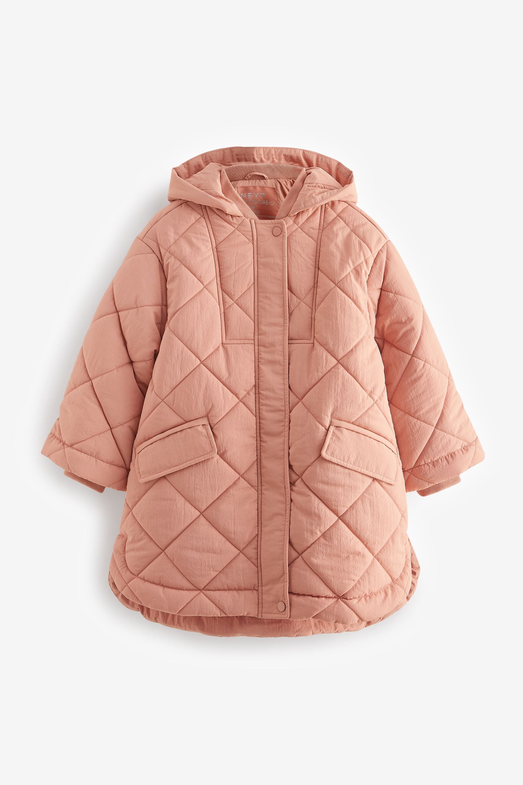 Peach Pink Shower Resistant Padded Coat (3-16yrs)