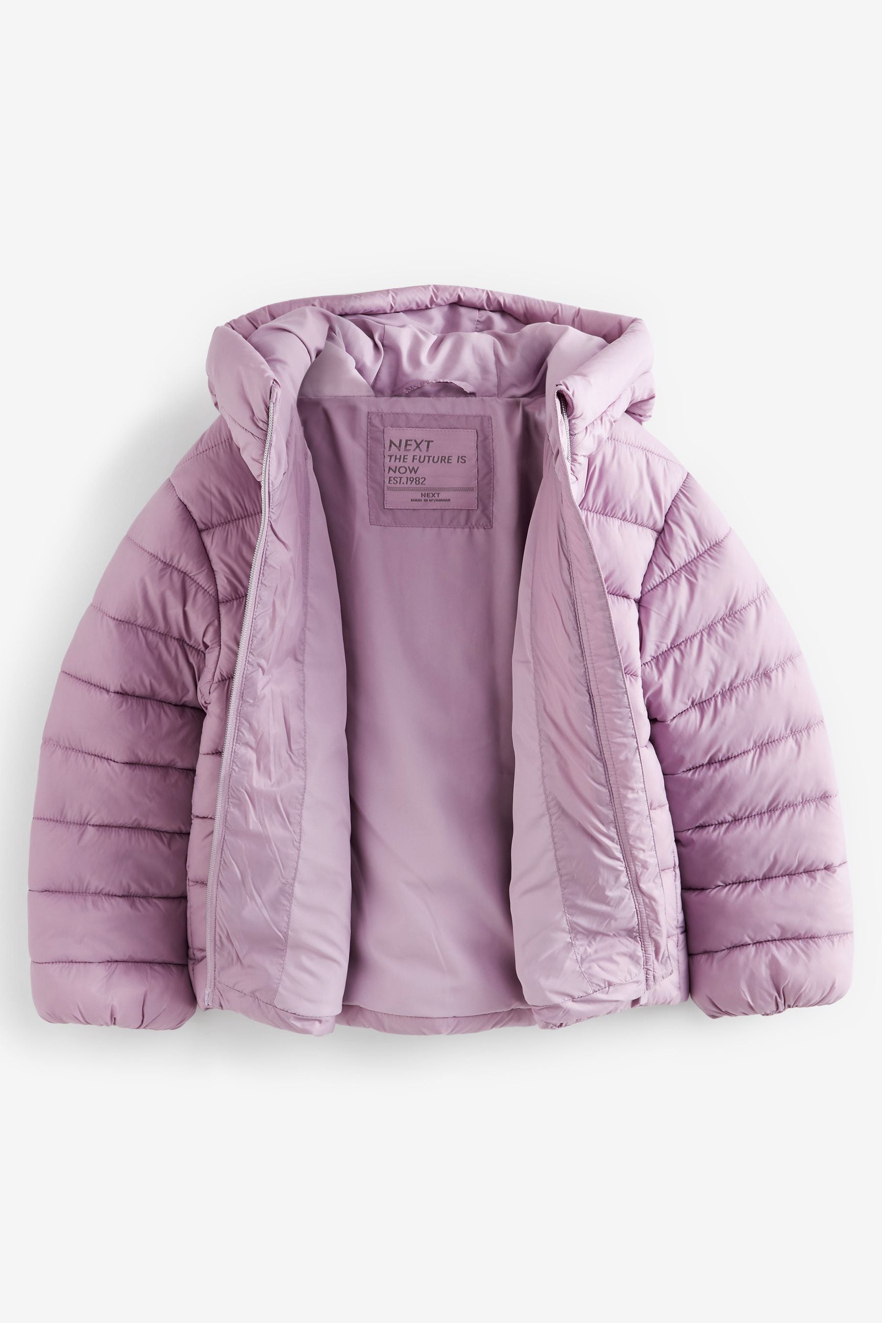 Lilac Purple Shower Resistant Padded Coat (3-16yrs)