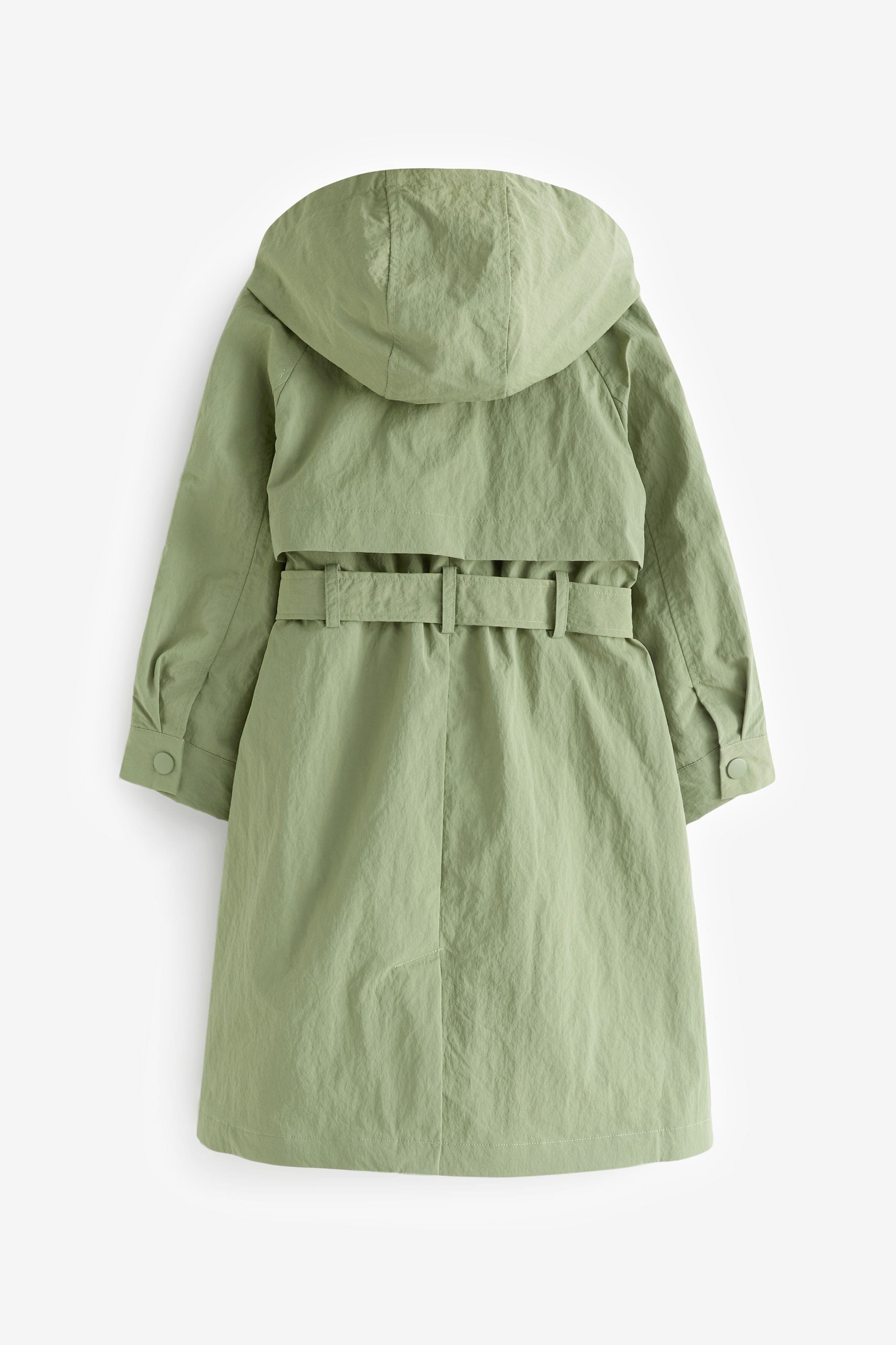 Khaki Green Shower Resistant Trench Coat (3-16yrs)