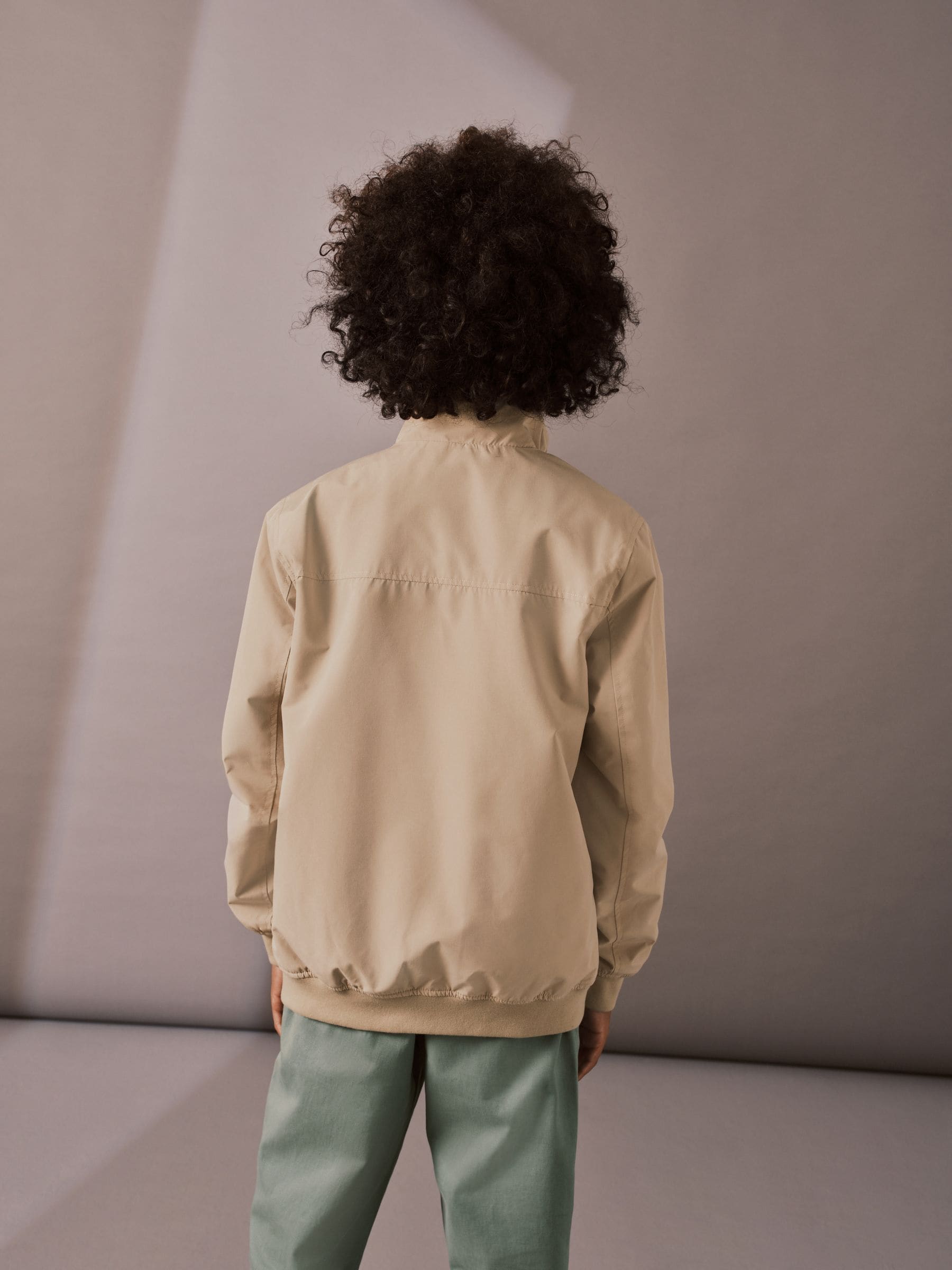 Stone Cream Lightweight Smart Harrington Jacket (3mths-16yrs)