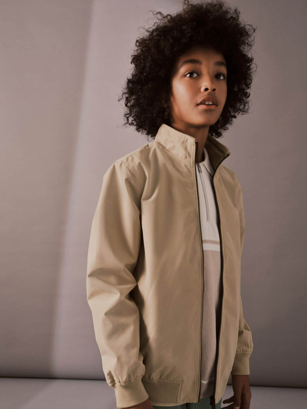 Stone Cream Lightweight Smart Harrington Jacket (3mths-16yrs)