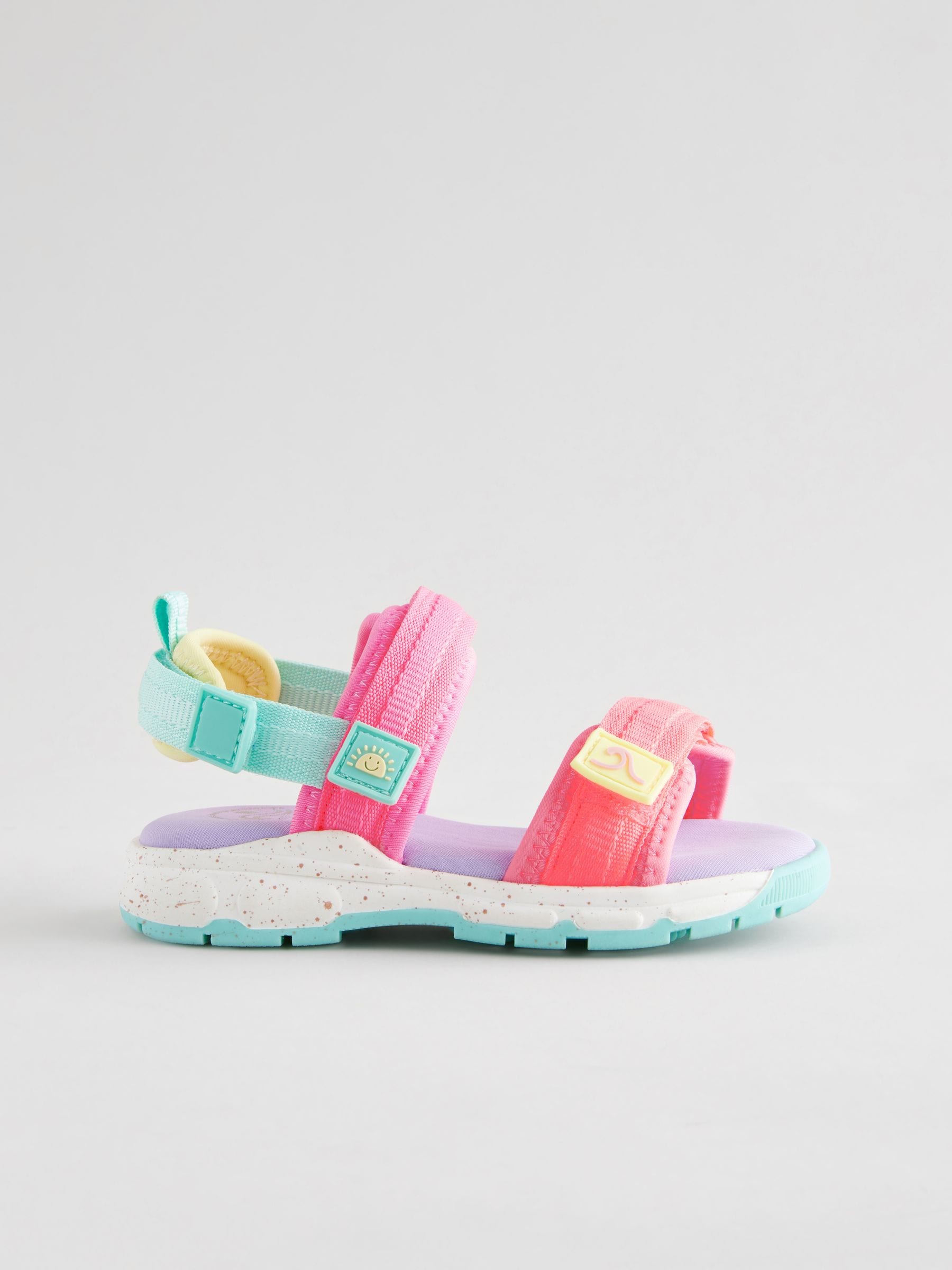 Multi Colourblock Trekker Sandals