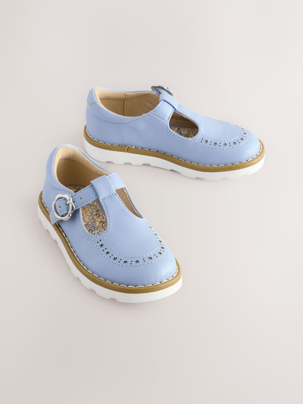 Blue Wide Fit (G) T-Bar Shoes