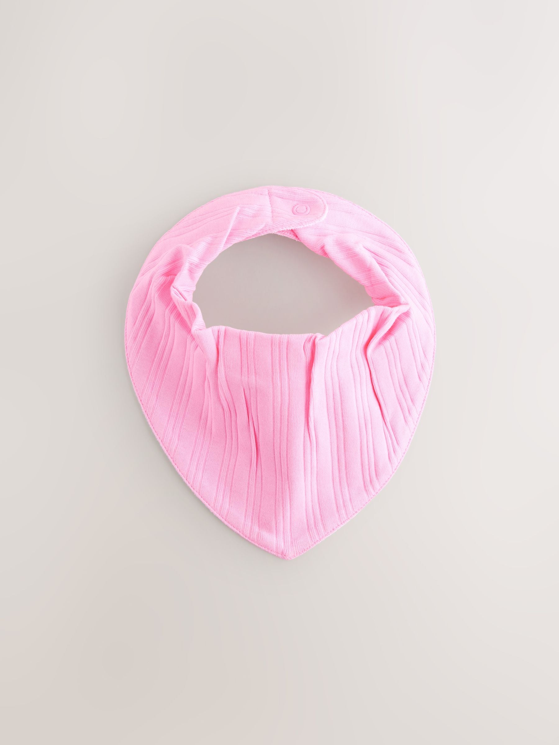 Bright Pink Baby Dribble 100% Cotton Bibs 5 Pack