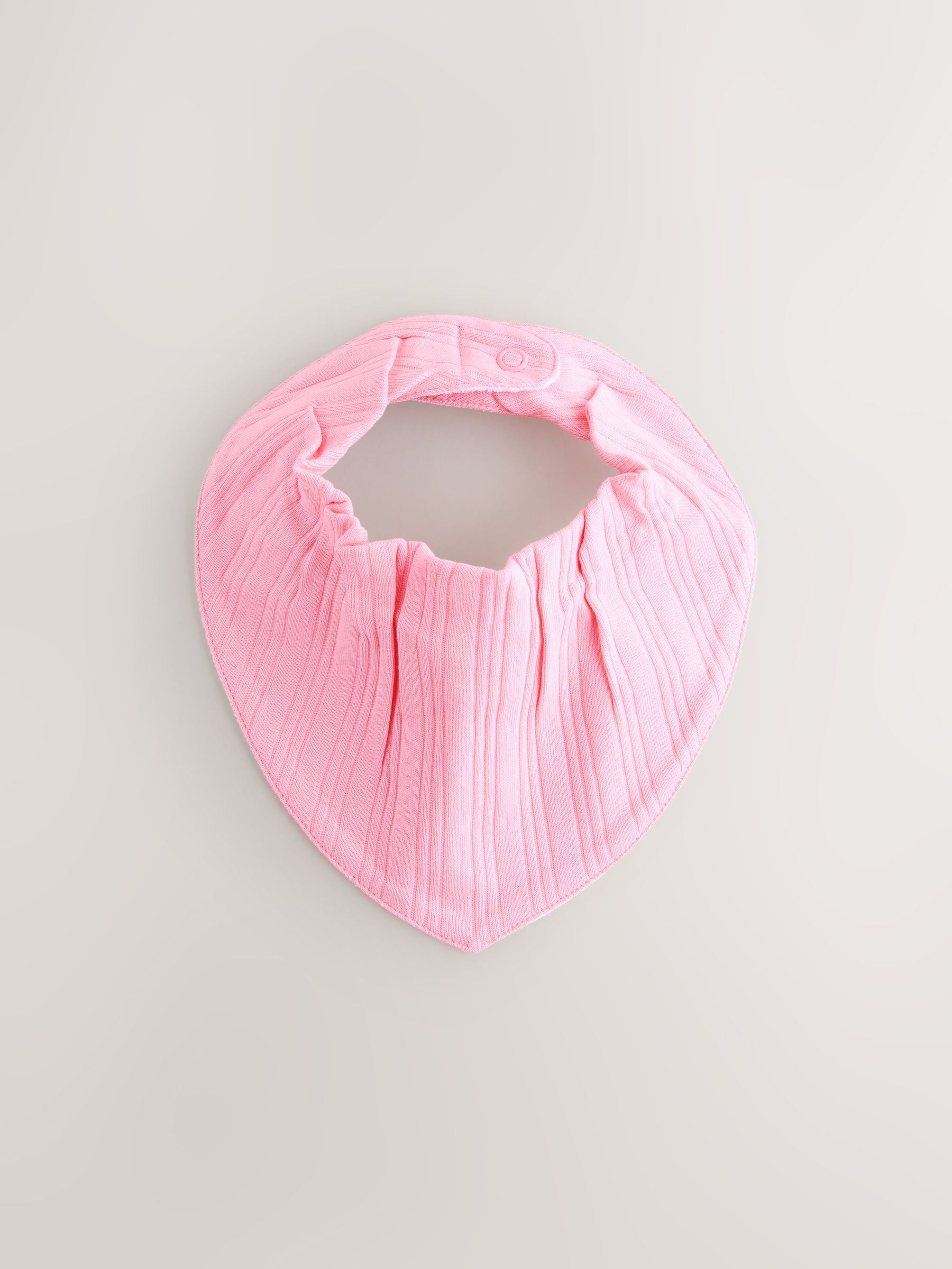 Bright Pink Baby Dribble 100% Cotton Bibs 5 Pack