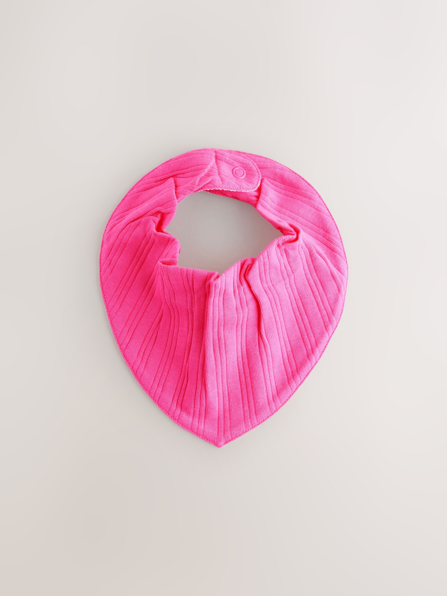 Bright Pink Baby Dribble 100% Cotton Bibs 5 Pack